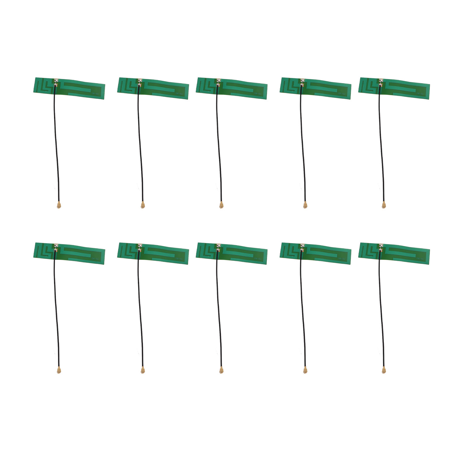 10 Stück Antennen, Stabile Übertragung, Große Reichweite, Ipex-schnittstelle, Hohe Oxidationsbeständigkeit, Grüne Interne Antenne