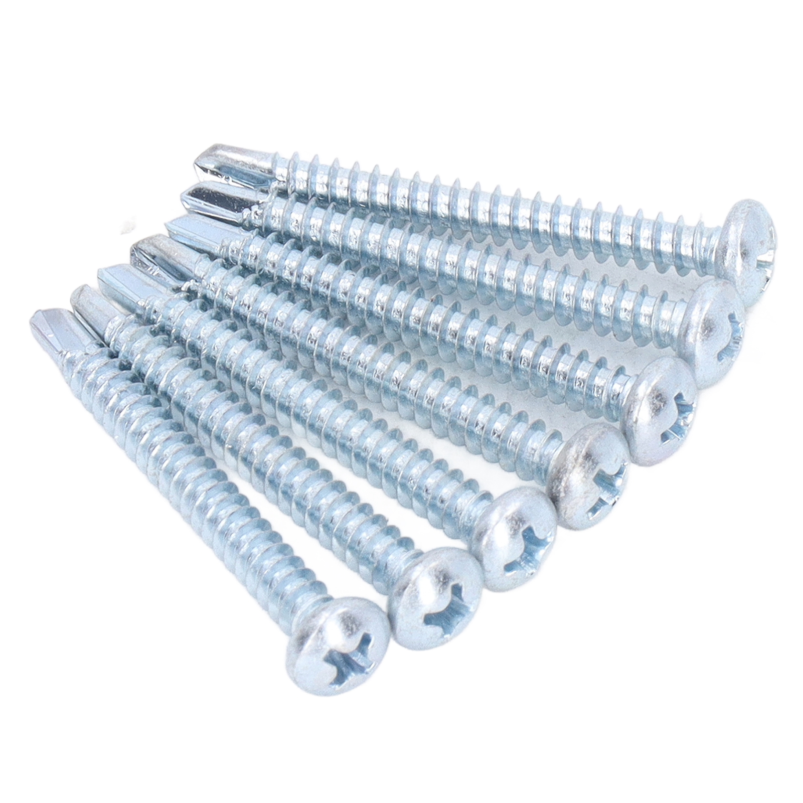 50 Stück 4,2 X 38 Mm Selbstbohrende Schrauben Mit Rundkopf Aus Verzinktem Kohlenstoffstahl Für Heimwerkerarbeiten