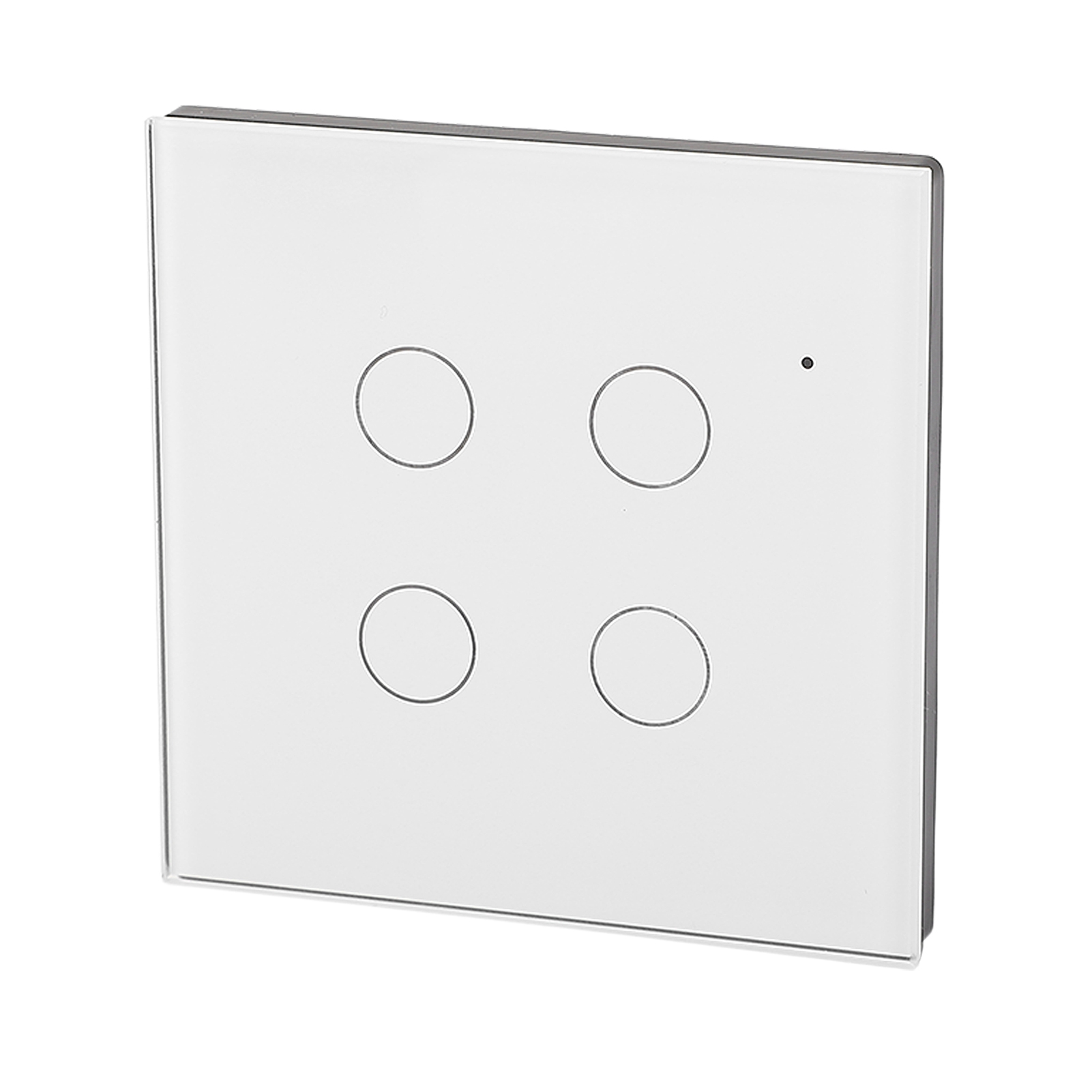 Intelligenter Touch-lichtschalter Mit Wlan-rf-dimmer, Neutralleiter Und Außenleiter Für Tuya-app-sprachsteuerung, Relais Typ 86, Ac 100–250 V, 10 A