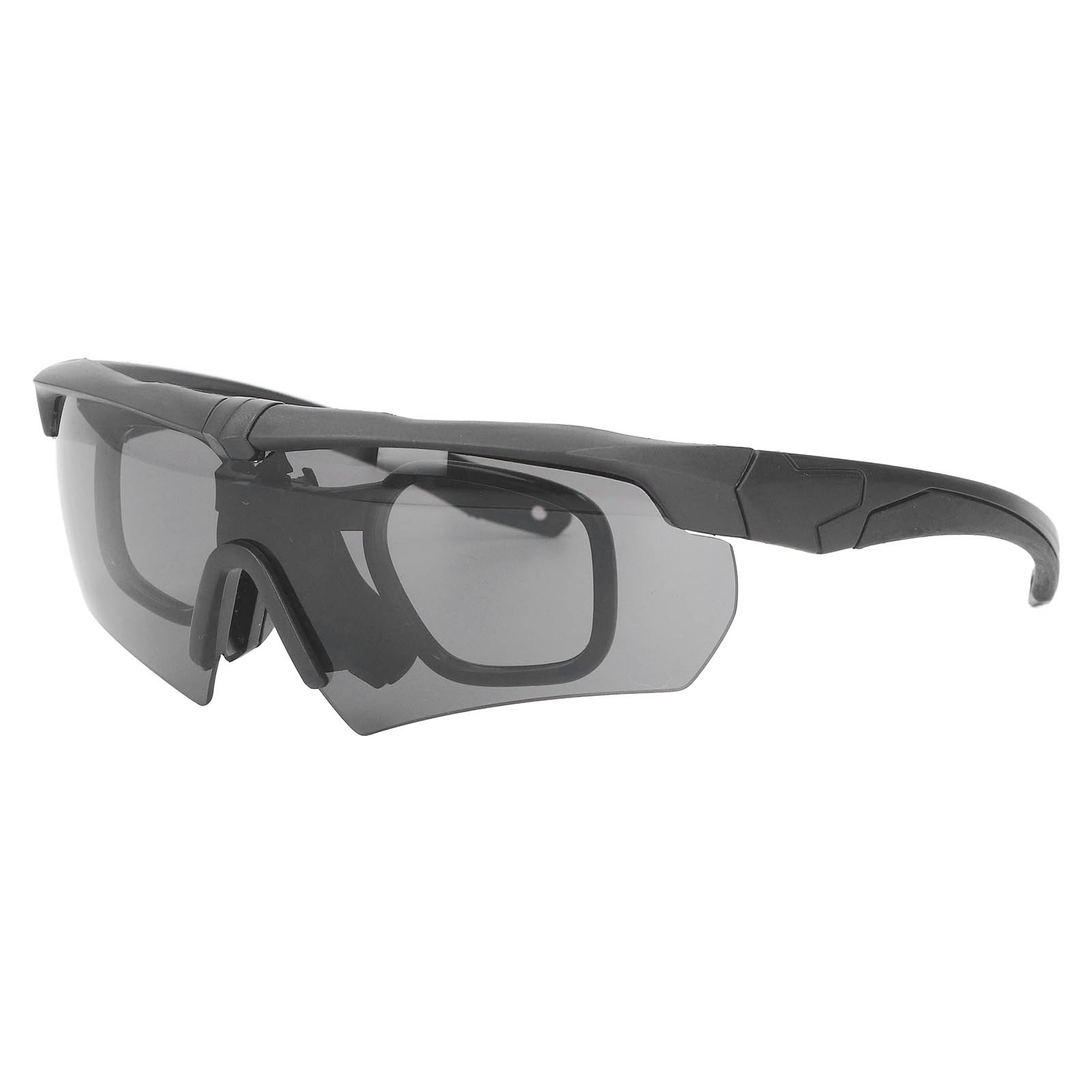 Outdoor-brille: Leichte, Winddichte, Uv-beständige Und Stoßfeste Fahrradbrille Für Angeln Und Rennen Mit 2 Gläsern