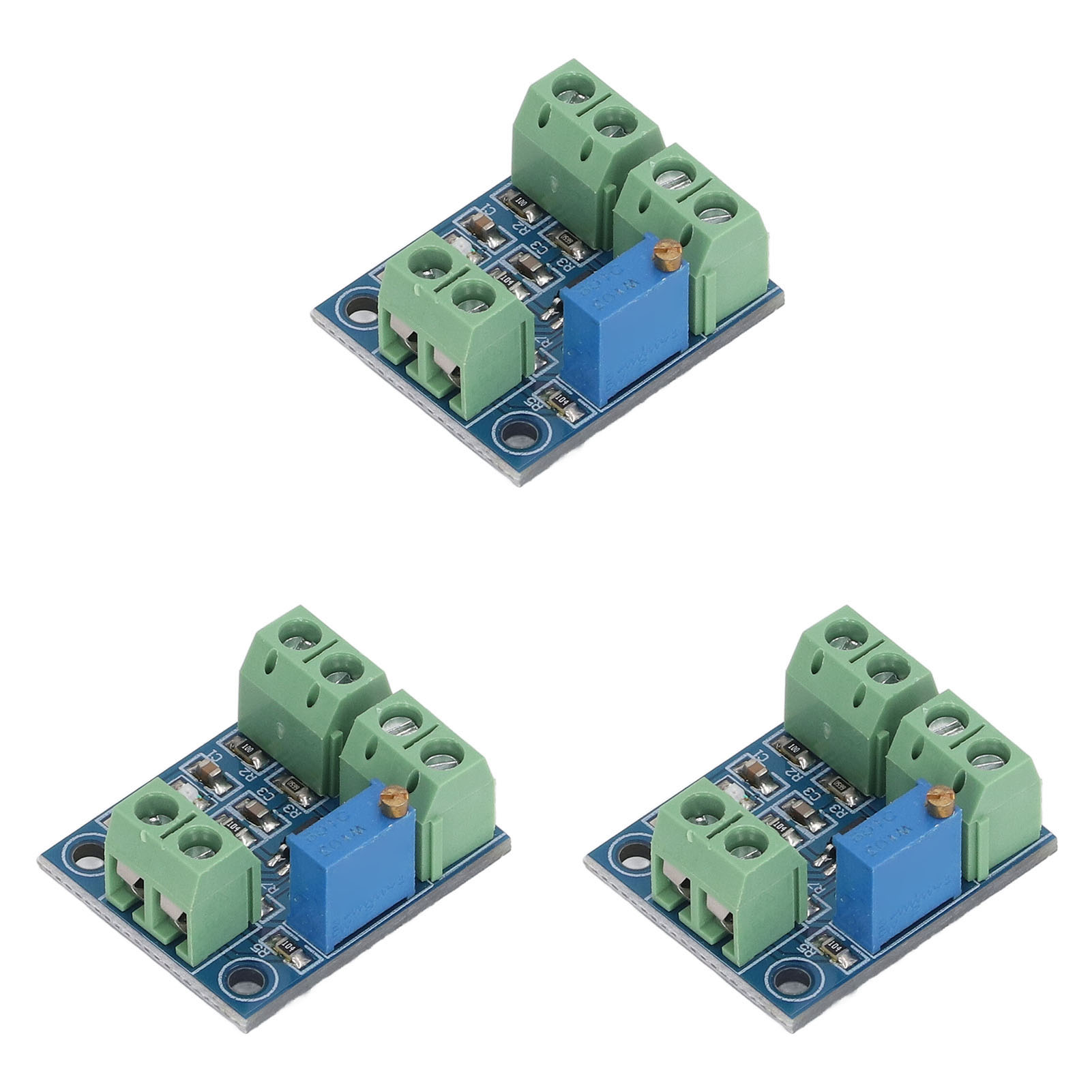 3 Stück Strom-spannungs-wandlermodul 0‐20ma Auf 0‐5v Sendersignal-konvertierungsplatine Dc10‐30v