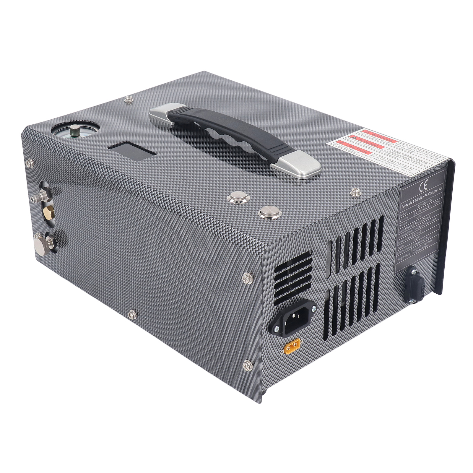 Pcp-luftgewehr-kompressor Mit Eingebautem Transformator, Öl- Und Wasserfrei, Hochdruckkompressorpumpe 4500 Psi 30 Mpa, Eu-stecker 220 V