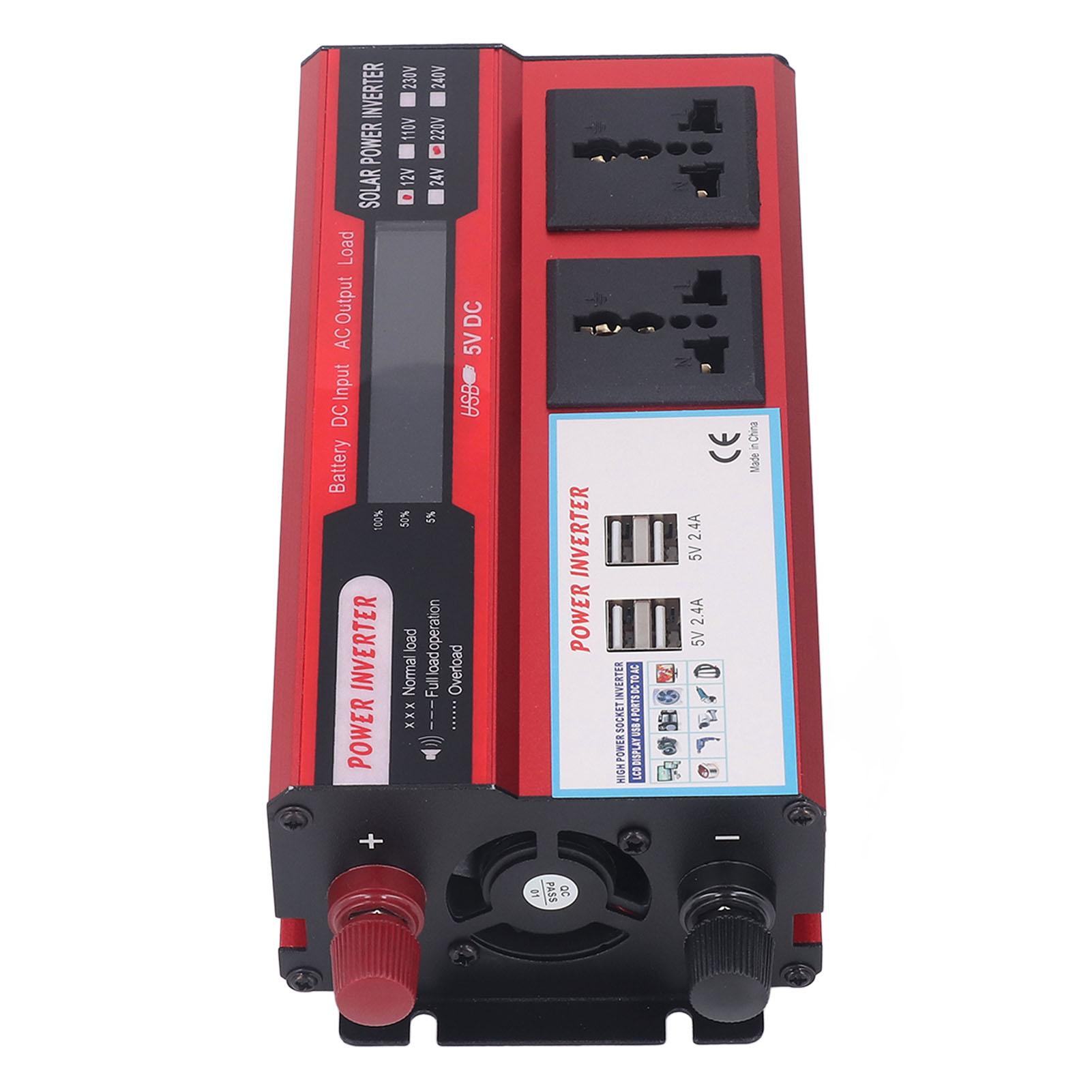 500-w-wechselrichter, Modifizierte Sinuswelle, Für Den Außenbereich, Solar-wechselrichter Mit 4 Usb-anschlüssen, Dc 12 V Auf Ac 220 V