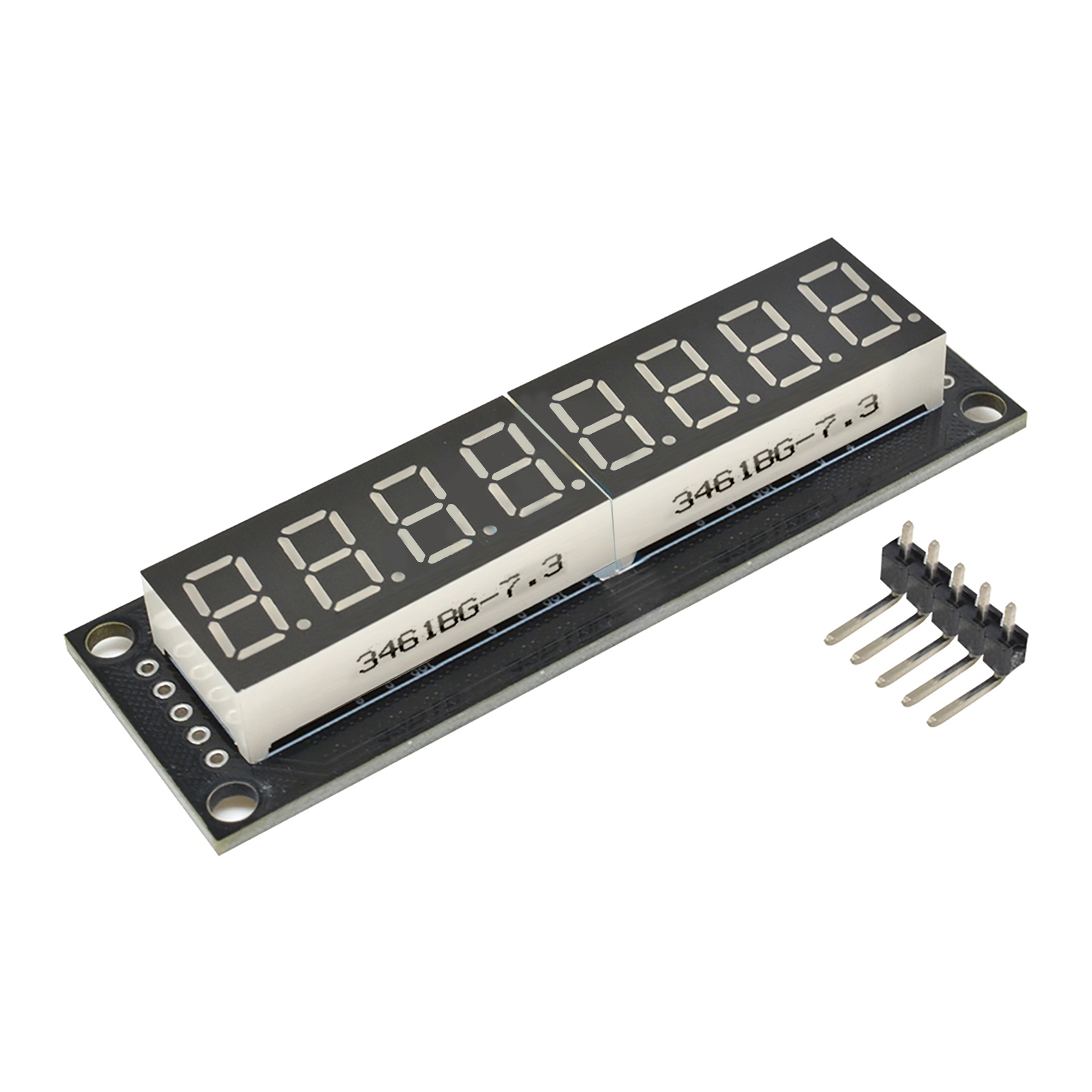 Digitales Röhrenanzeigemodul, 8-stellig, 7-segment-led, 5 V, 0,36 Zoll, 74hc595, Gelbe Anzeige