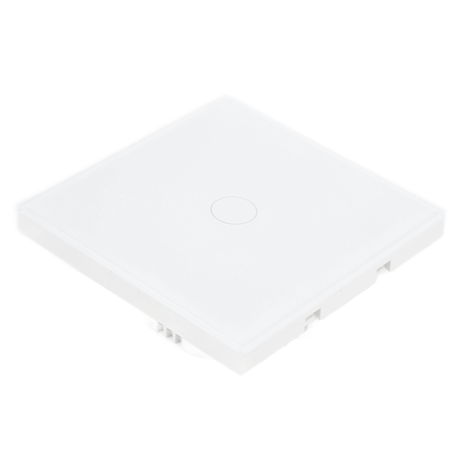 Intelligenter Wlan-schalter, 1-fach, Fernbedienung, Zeitschaltuhr, Sprachsteuerung, 433 Mhz, Für Tuya, Rund, Weiß, Ac 110–240 V