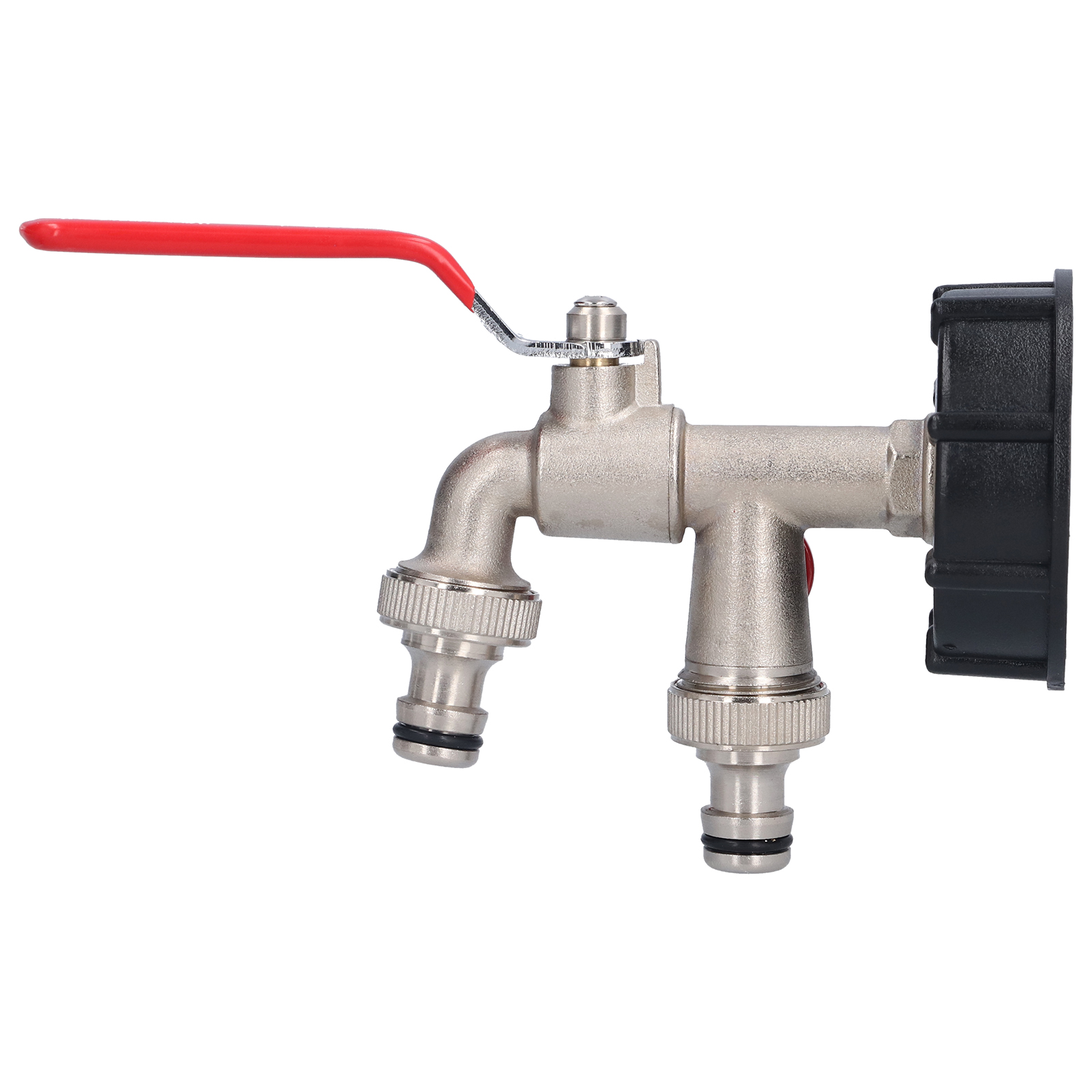 Ibc-container-adapter, Doppelverbinder, Messing-tankablaufschlauch, Wasserhahn-ventilanschluss, Doppelkopfnippel
