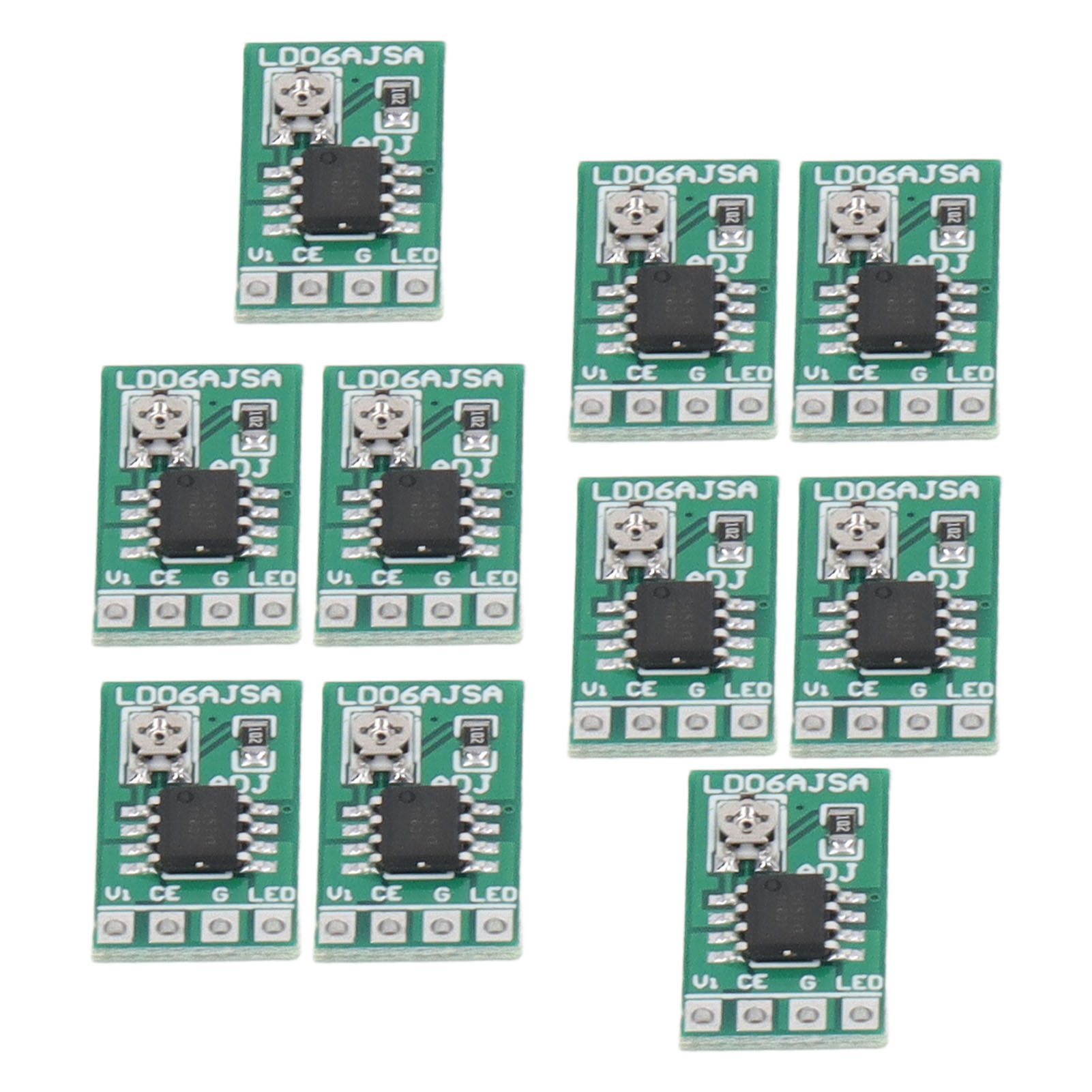 10 Stück Konstantstrom-einstellmodule 30–1500 Ma 3 V 3,3 V 3,7 V 4,5 V 5 V 6 V Strom Led-treiber Dc 2,8–6 V