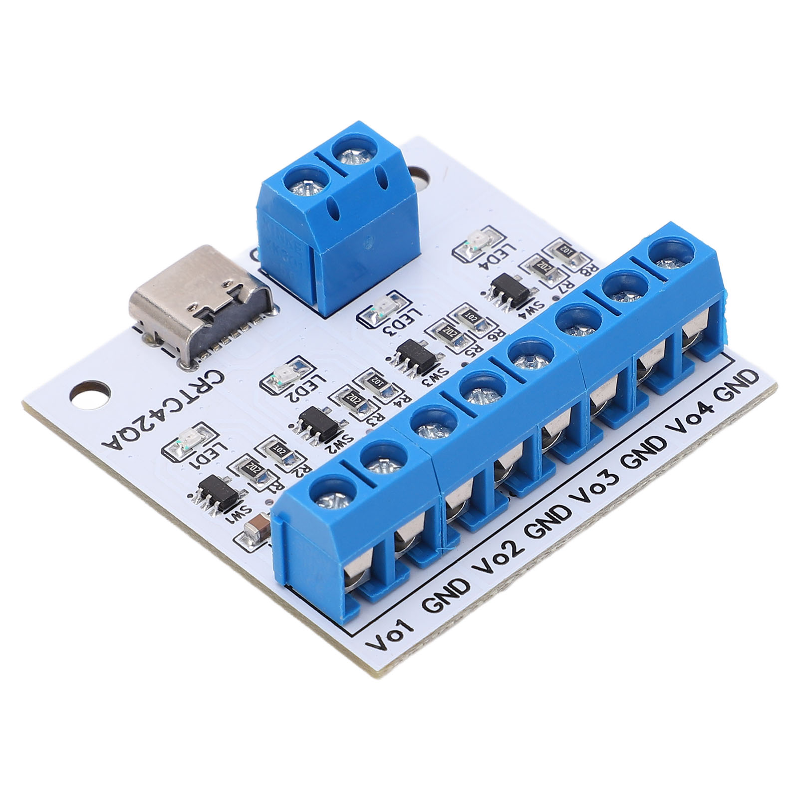 Lithium-akku-ladegerätmodul, 4-kanal-typ-c-akku-ladeplatine Für 3,7-v-akkus Der Typen 18650, 503035 Und 603443 (dc 5 V A)