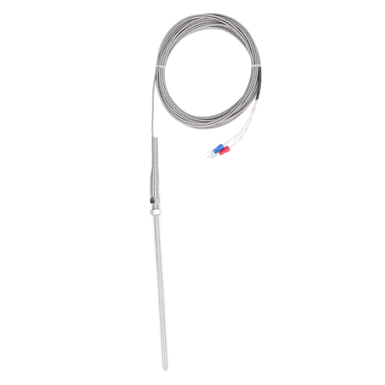 Thermoelement Typ K, 150 Mm Sonde, 0 °c Bis 600 °c, Schnelle Ansprechzeit, 5 Meter Länge, Temperaturfühler