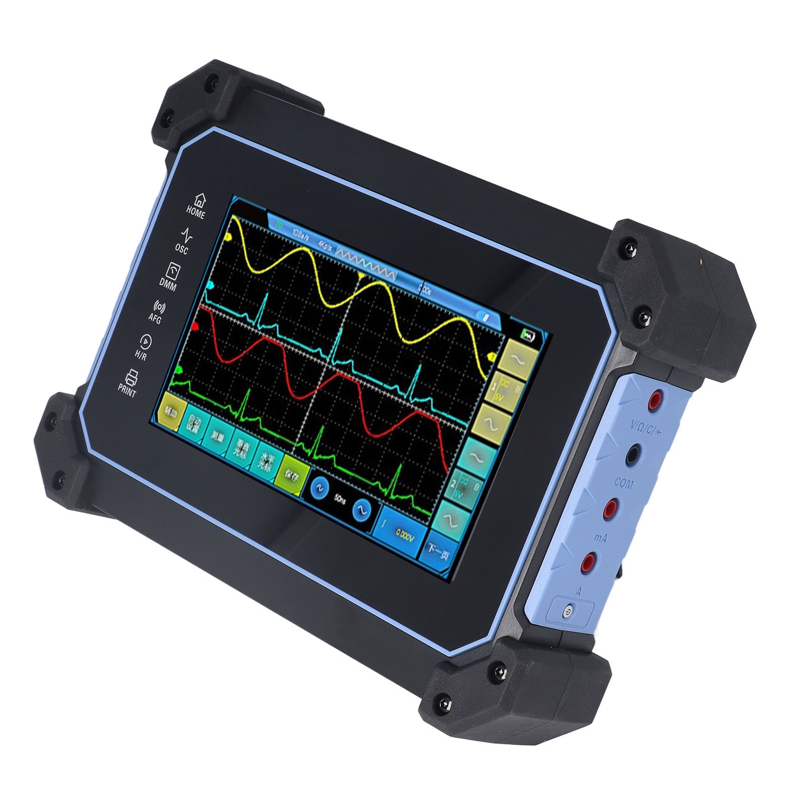 2-kanal-touchscreen-oszilloskop, 110 Mhz Bandbreite, Multifunktionales Messgerät, Ac 100–240 V, Eu-stecker