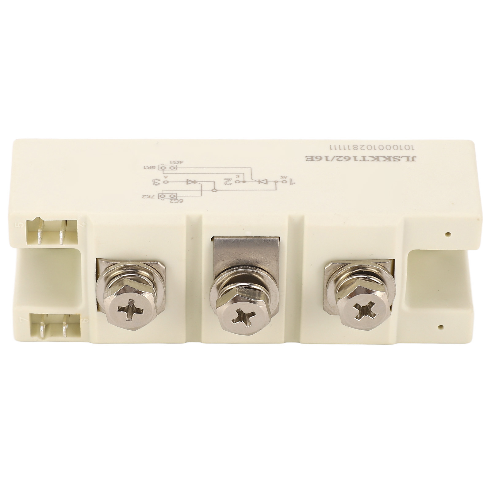 Gleichrichterbrückenmodul 162a 1600v 3-polige Isolations-thyristorstromwandlungsplatine Weiß