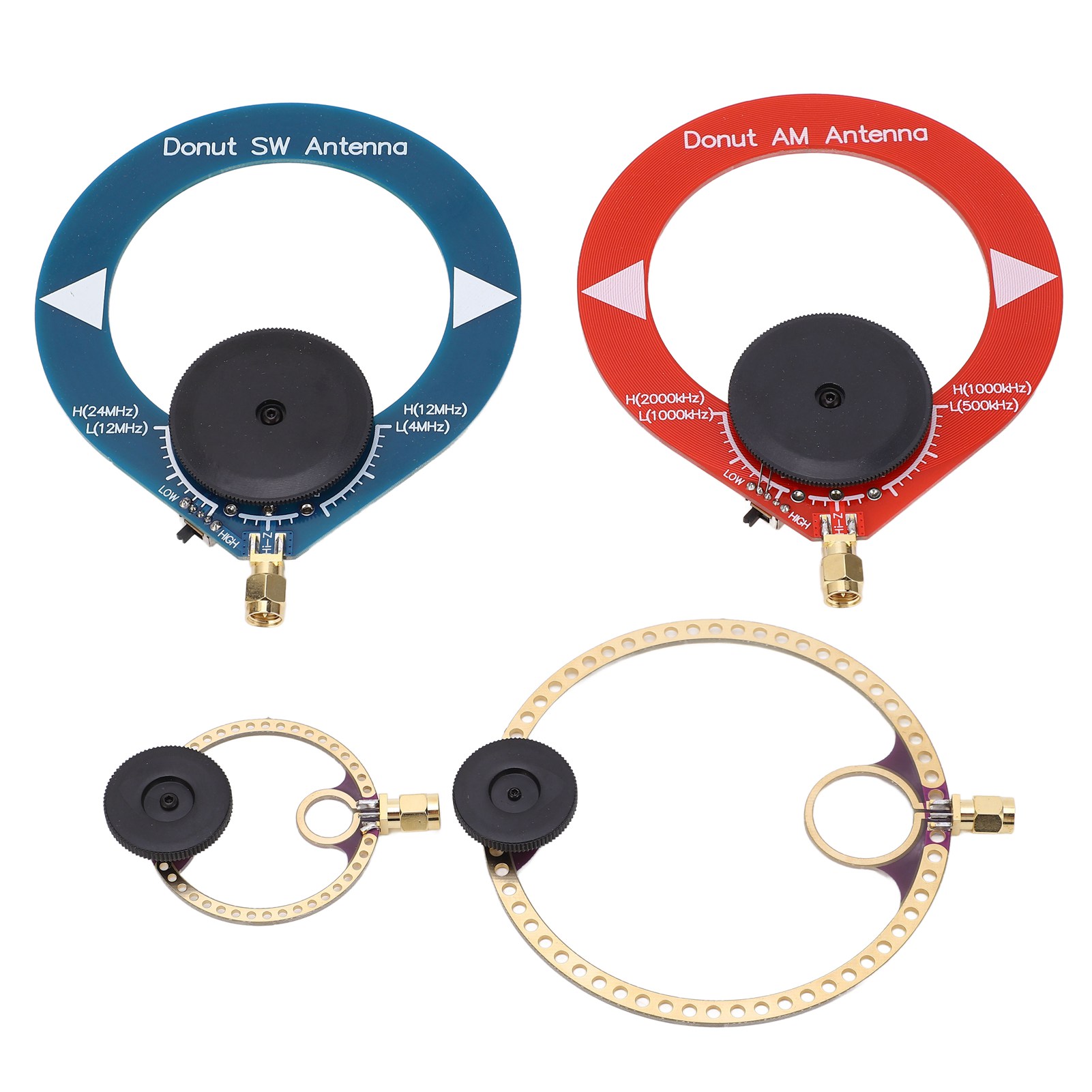 4 Stück Mini-ring-transceiver Uhf Vhf Am Sw Schleifenantenne Für Kurzwellenrundfunk