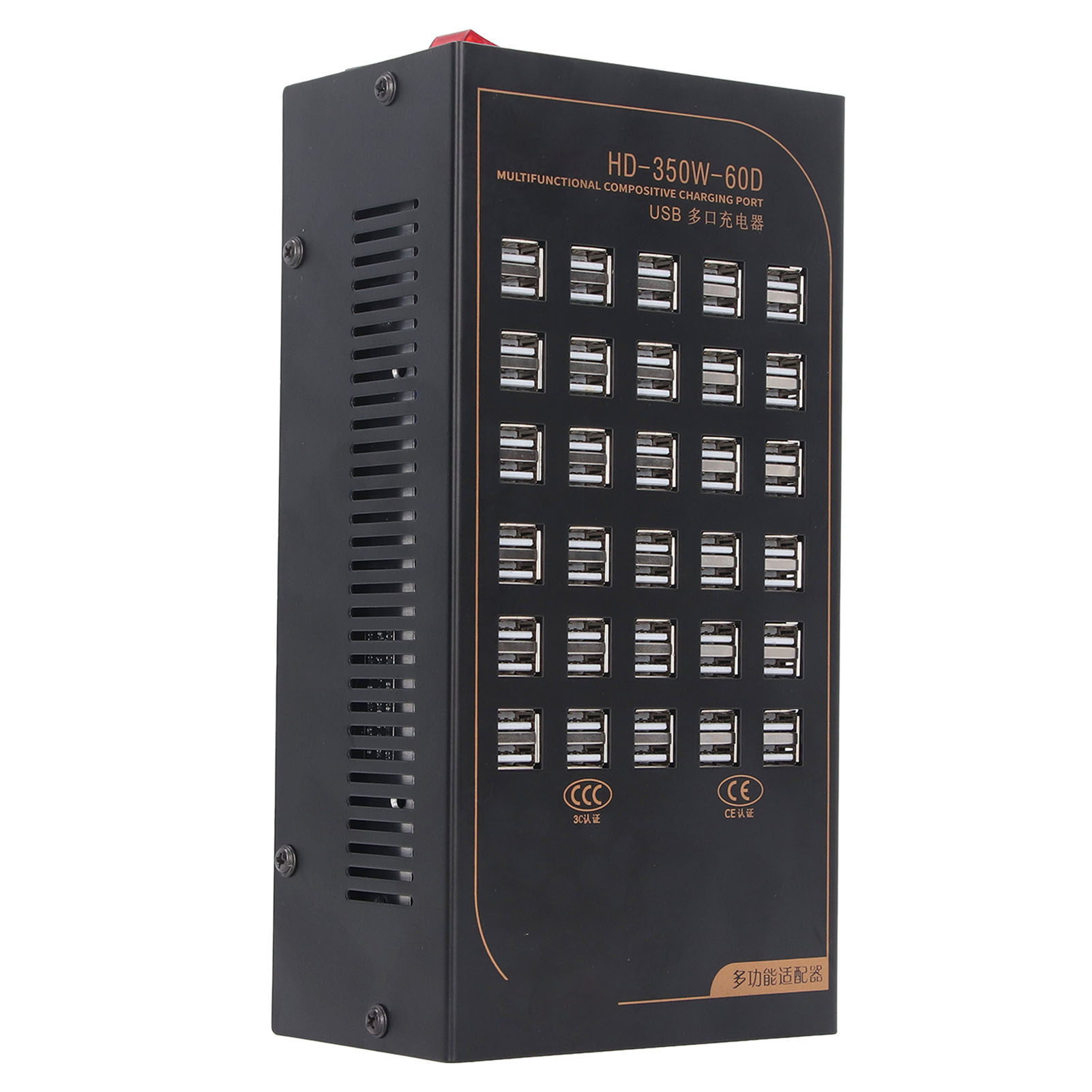 Usb-ladestation Mit 60 Anschlüssen, 350-w-ladegerät, Multifunktionales Zubehör Für Elektrowerkzeuge, 200–240 V