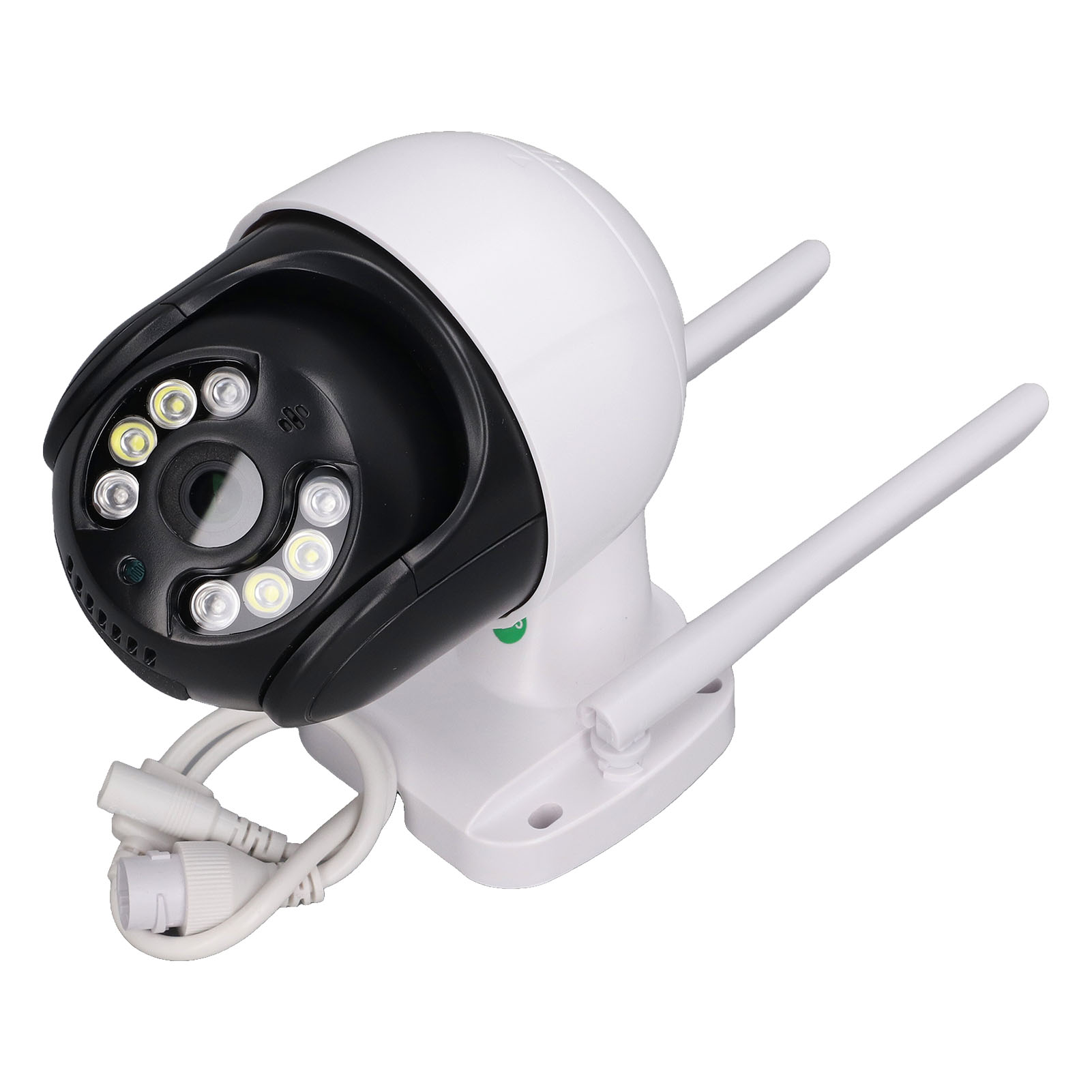 Wlan-überwachungskamera Für Den Außenbereich, 1080p Hd, Automatische Verfolgung, Ki-bewegungserkennung, Farbnachtsicht, Flutlicht, Alarm, 100–240 V, Eu-stecker