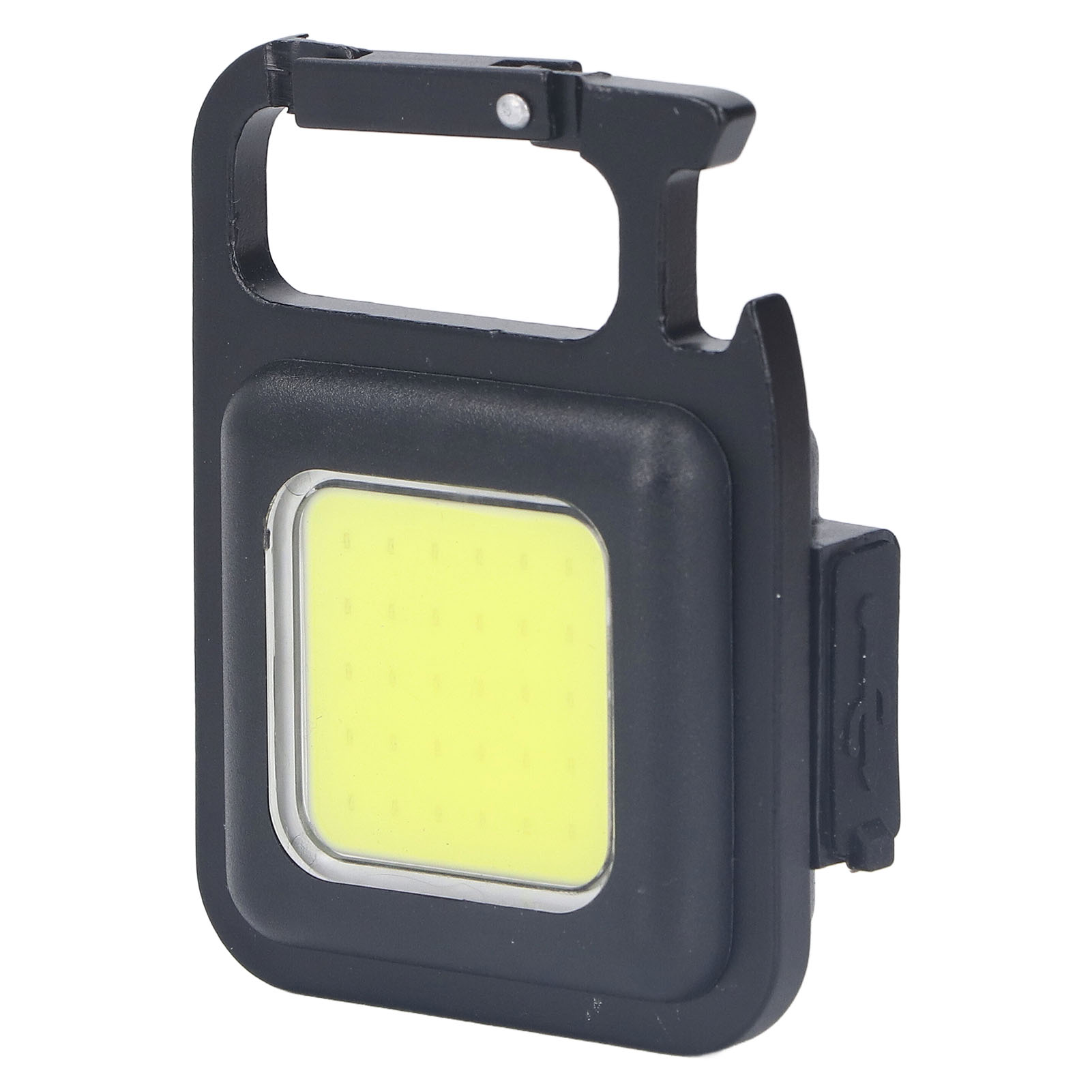 4er-set Cob-schlüsselanhänger-arbeitsleuchten, 1000 Lm, 3 Modi, Wasserdicht, Usb-aufladbar, Tragbare Mini-taschenlampe, Quadratisch, Für Wohnmobil-camping