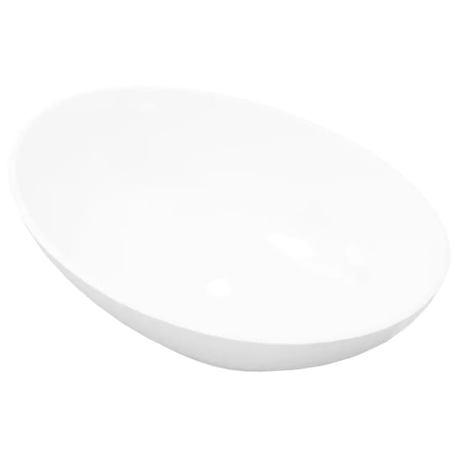 vidaXL Luxus Keramik Waschbecken Oval Weiß 40 x 33 cm 140674