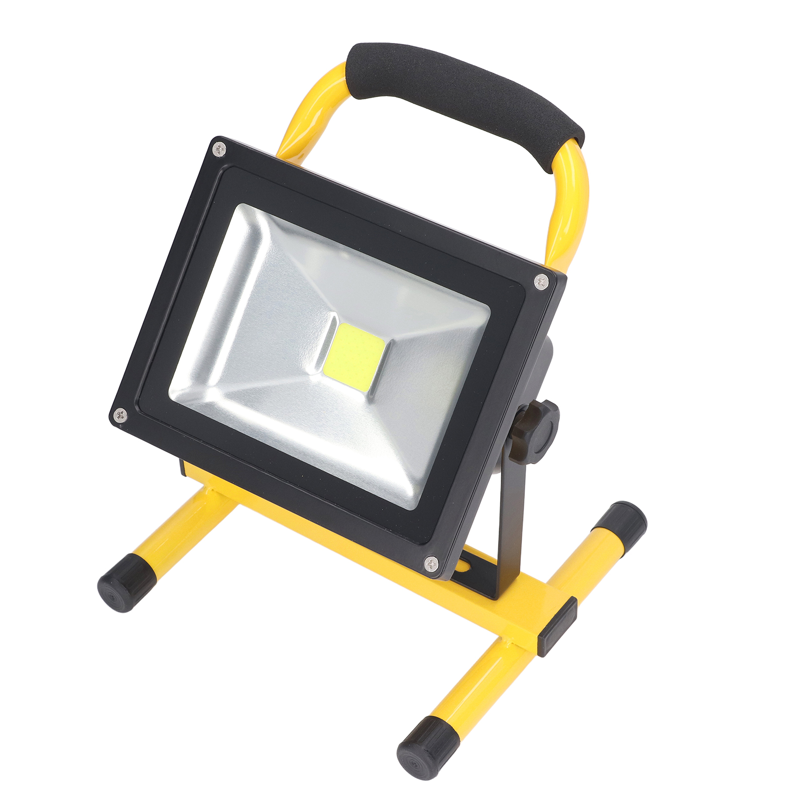 Tragbare, Wiederaufladbare Und Wasserdichte Led-arbeitsleuchte Mit Ständer, 20 W, Ac 100–240 V, Eu-stecker