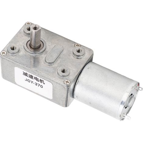 Gleichstrom-getriebemotor 12 Mm, Einwellig, Reversibel, Selbsthemmend, Turbinen-schneckengetriebemotor Mit Befestigungsfuß, 8 U/min