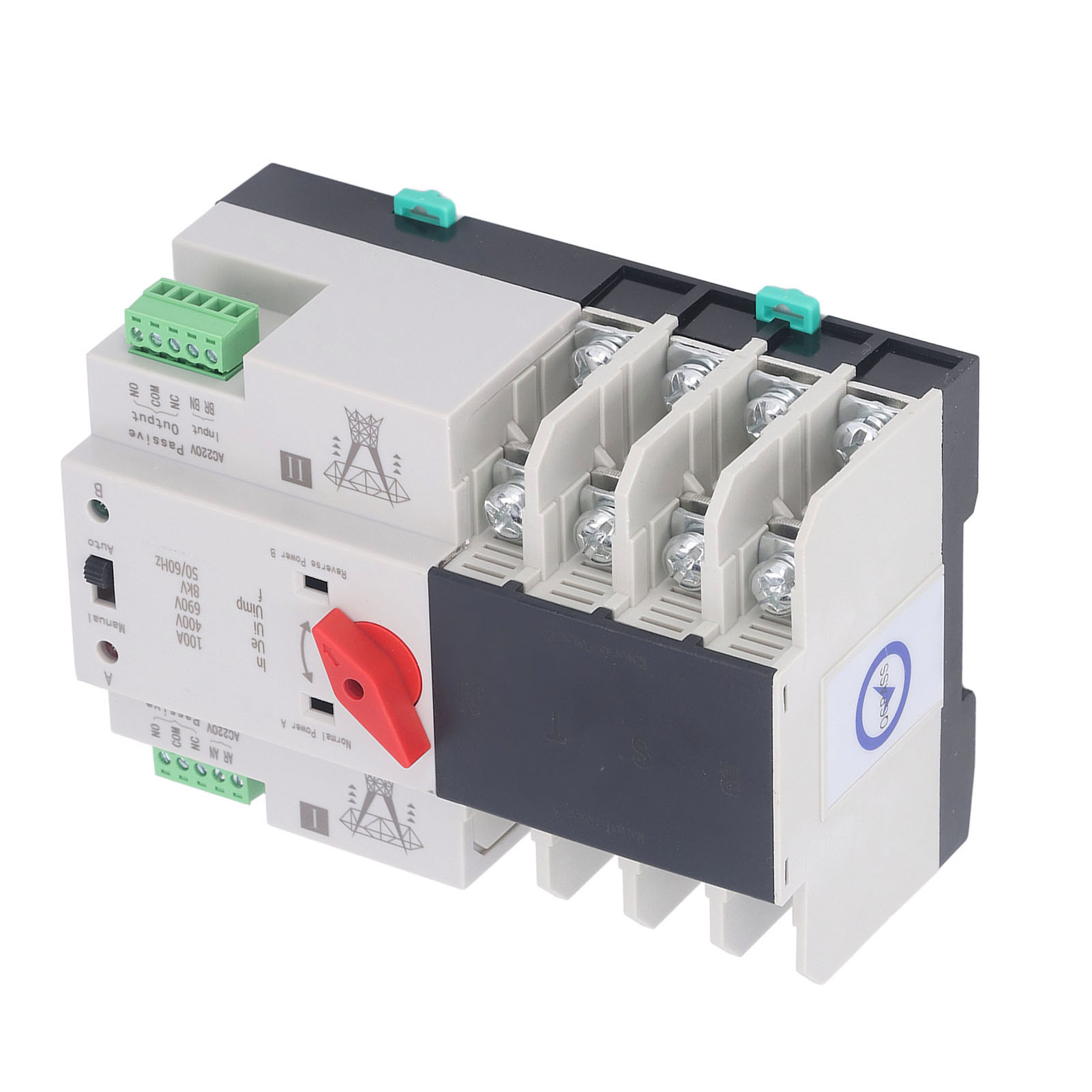 Automatischer Dual-power-umschalter 4p Schnellschaltung Ac400v 100a Für Haus Und Fabrik