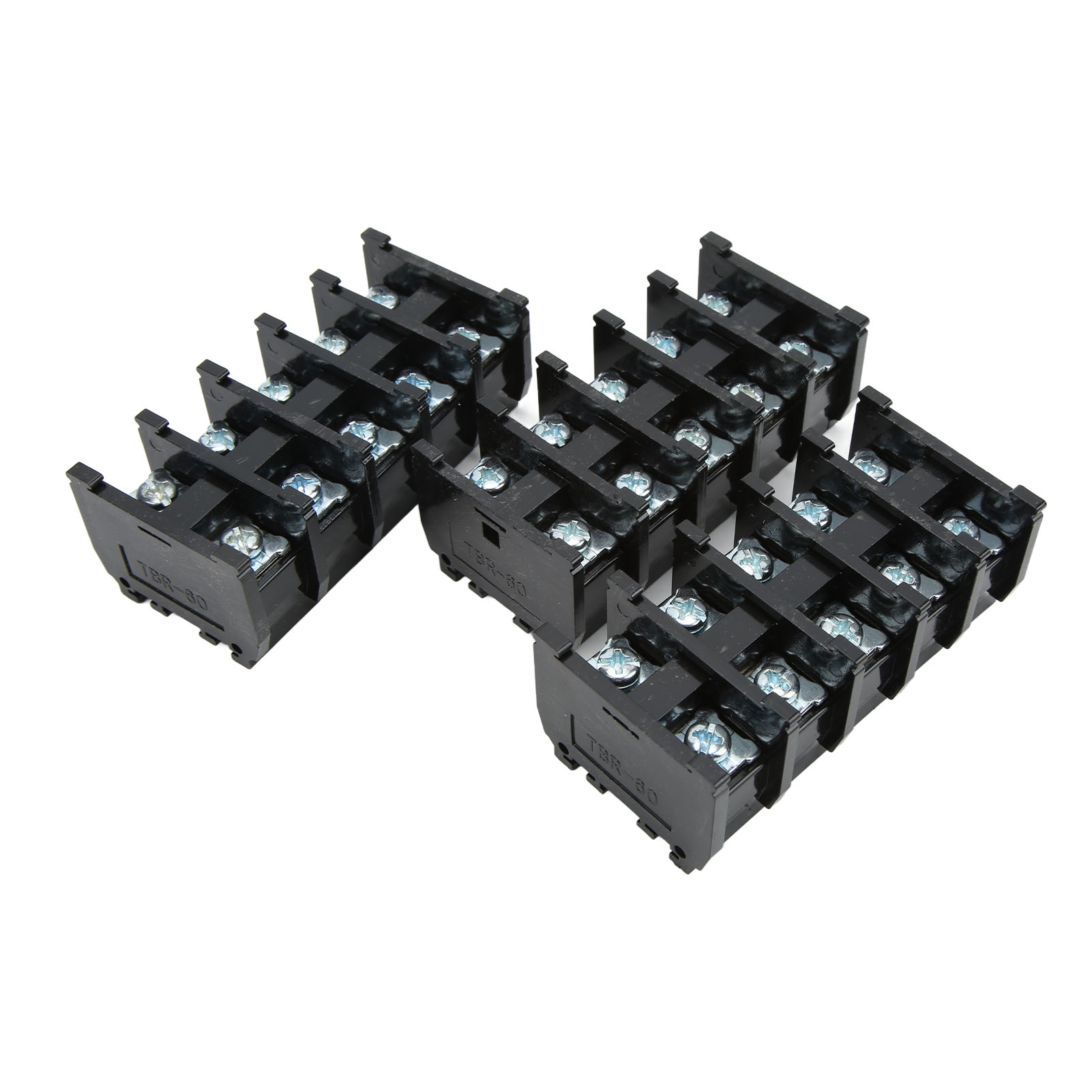 50 Stück Tbr-60 Klemmenblock-schienenklemmen Mit Rutschfester Schraubverbindung Für Elektronische Schaltungen 60 A 600 V