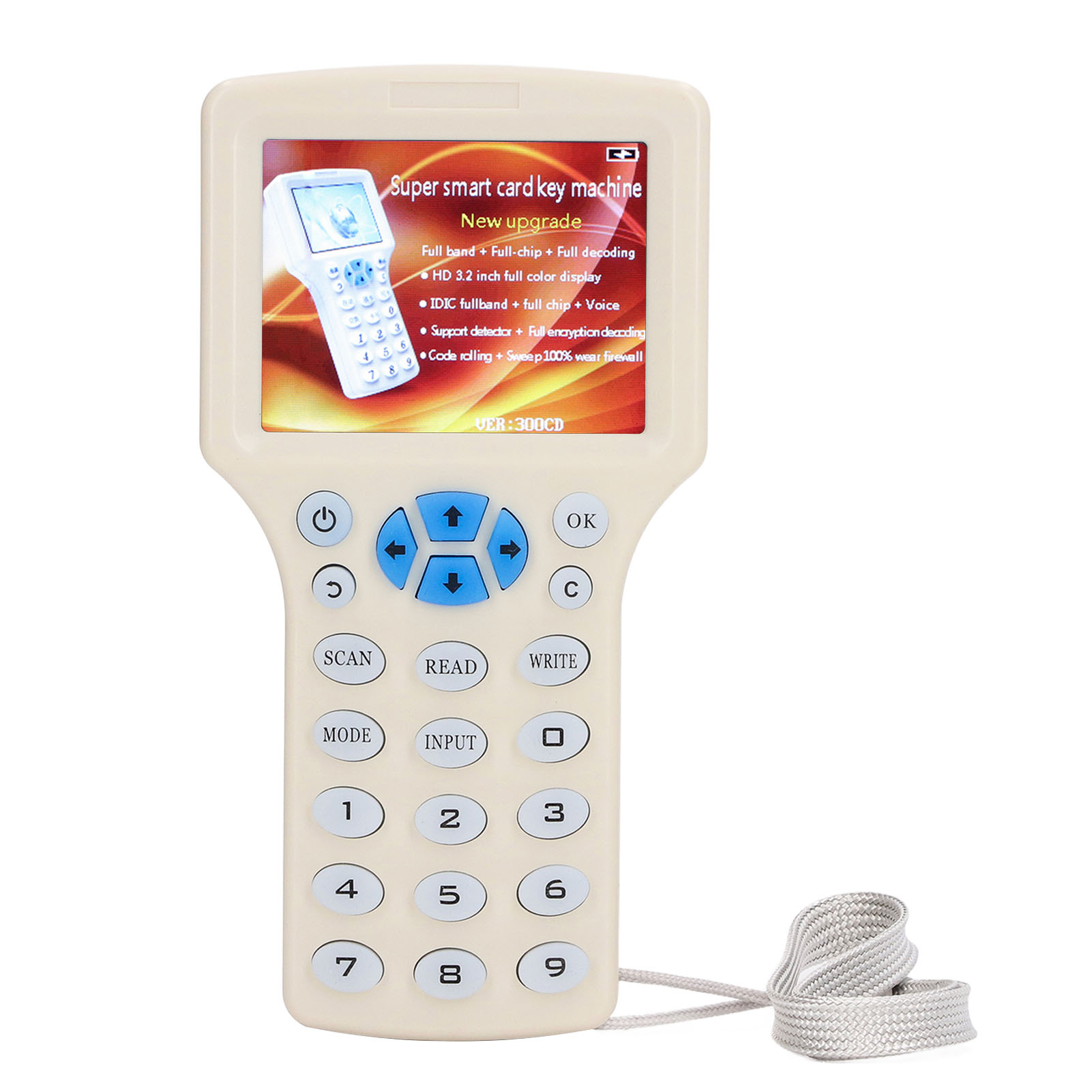 Nfc-kartenkopierer, Ic-kartenleser, Id-schlüsselschreiber, 10 Frequenzen, 2,8-zoll-display Für 125 Khz Und 250 Khz
