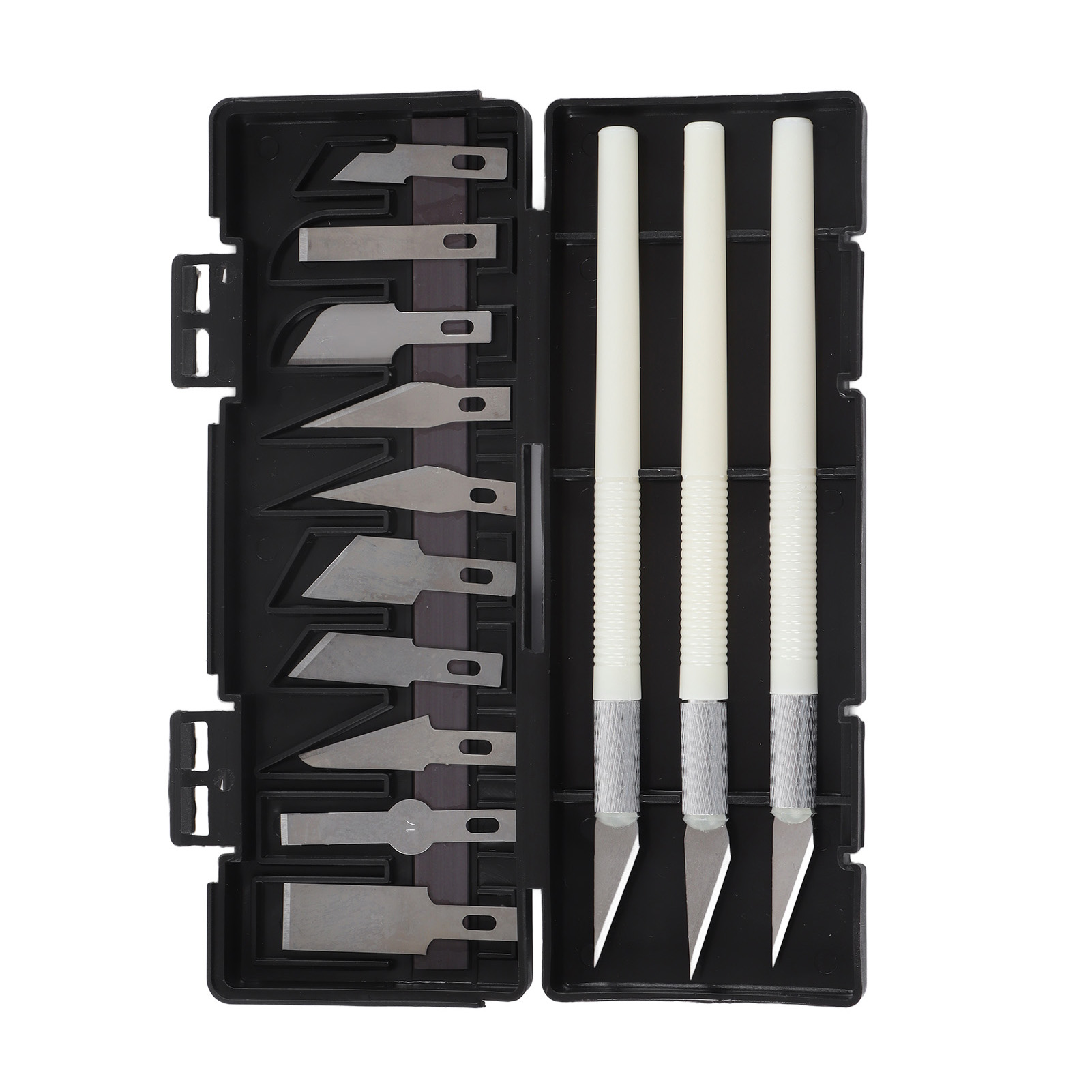 Bastelmesser-set, 3-teilig, Hobbymesser Mit 10 Klingen, Präzises Kunsthandwerk Für Kürbisschnitzerei Und Modellbau
