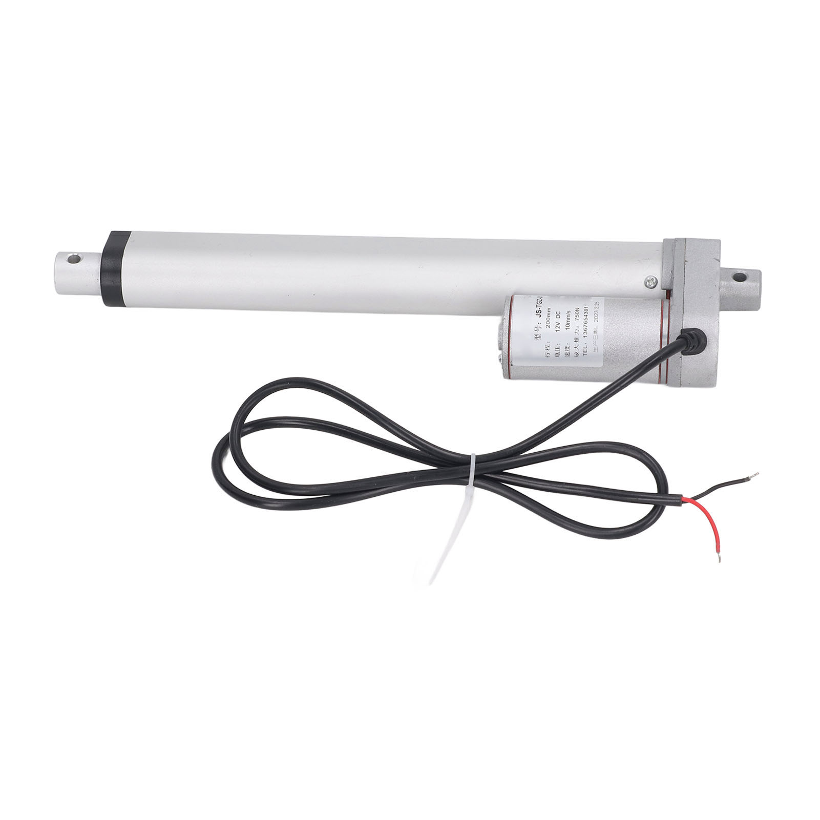 Mini-linearantrieb 750 N Für Motorantriebe Im Außenbereich, Landwirtschaft, Robotertechnik, Hausautomation, 200 Mm, 12 V, Weiß, Mit Fernbedienung