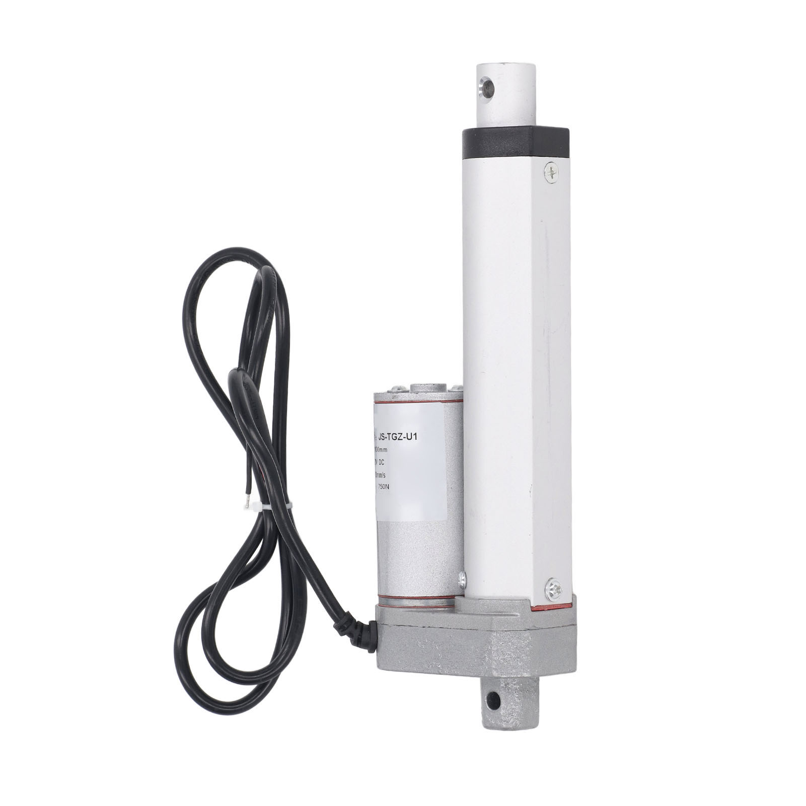 Mini-linearantrieb 750 N 100 Mm 12 V Für Motorantriebe Im Außenbereich, Landwirtschaft, Robotertechnik, Hausautomation, Weiß, Mit Controller Und Fernbedienung