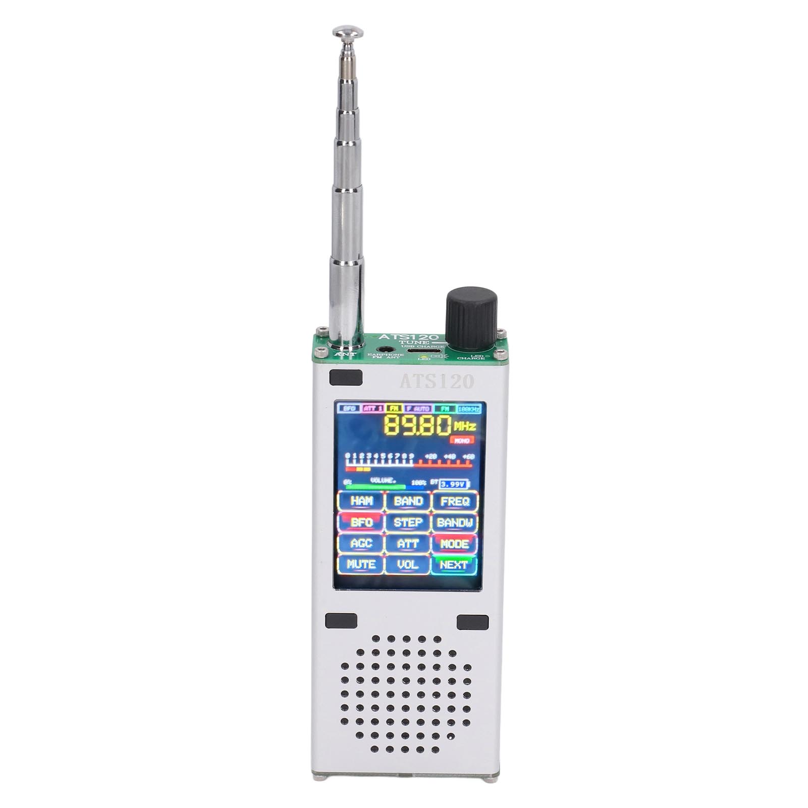 Breitbandempfänger, Weltfrequenzen, 2,4-zoll-tft-touchscreen, Bluetooth, Kabellos, Ssb, Fm 64–108 Mhz, Rds, Am, Lsb, Usb