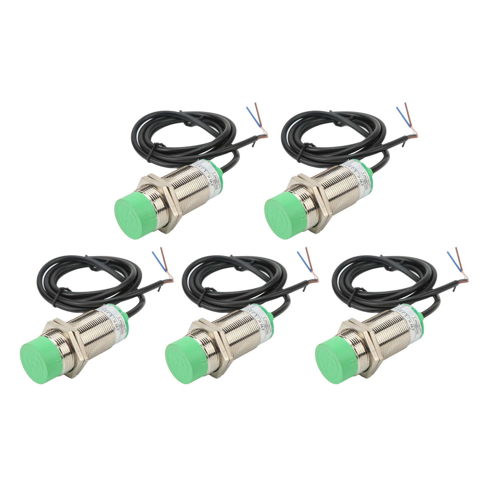 Stück Annäherungssensor, Induktiver Näherungsschalter, Npn No, Dc 6–36 V, 15 Mm Erfassungsabstand, M30x1,5