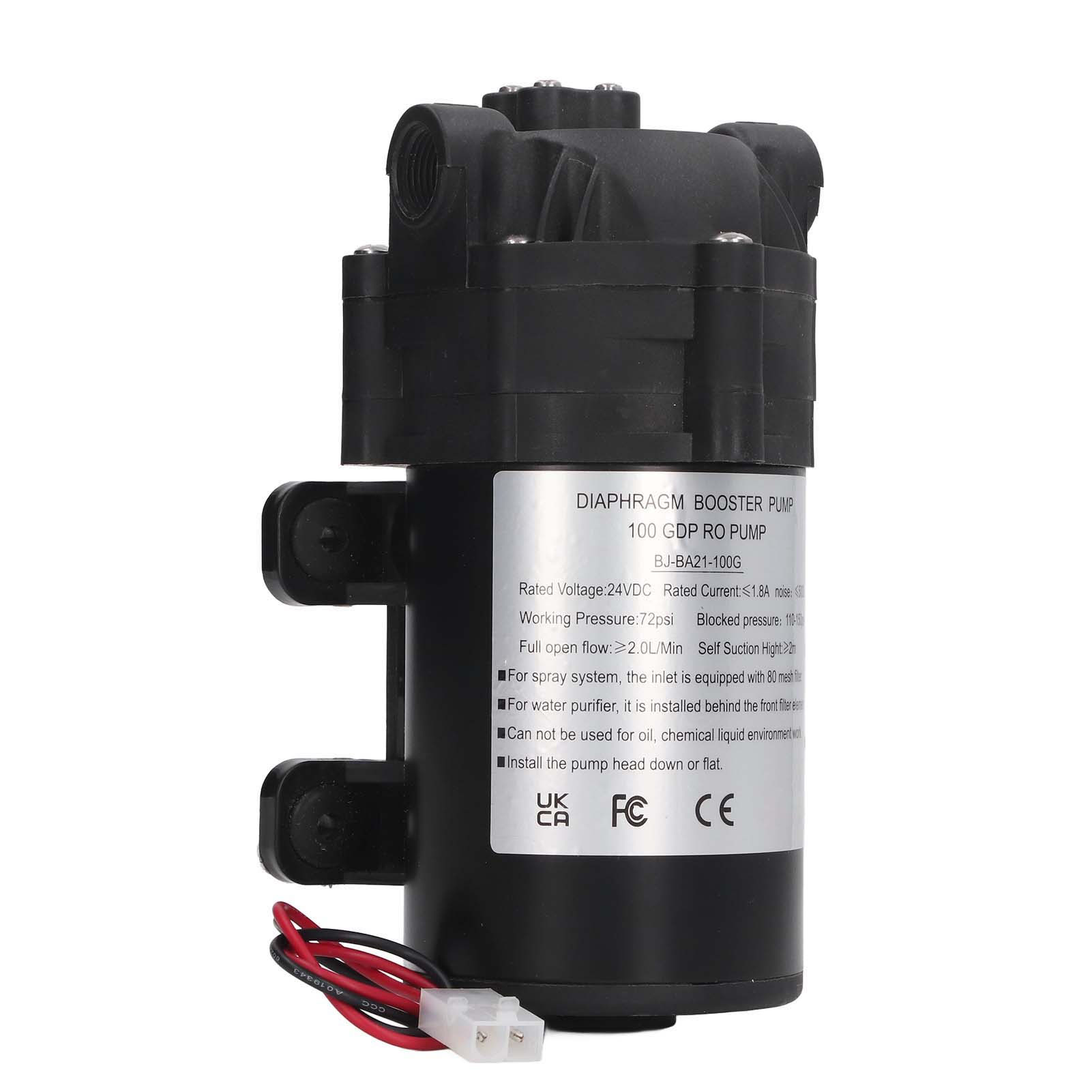 Dc24v Membran-boosterpumpe 60w 100g G3/8 Innengewinde Selbstansaugende Wasser-boosterpumpe Für Gartenteichbewässerung
