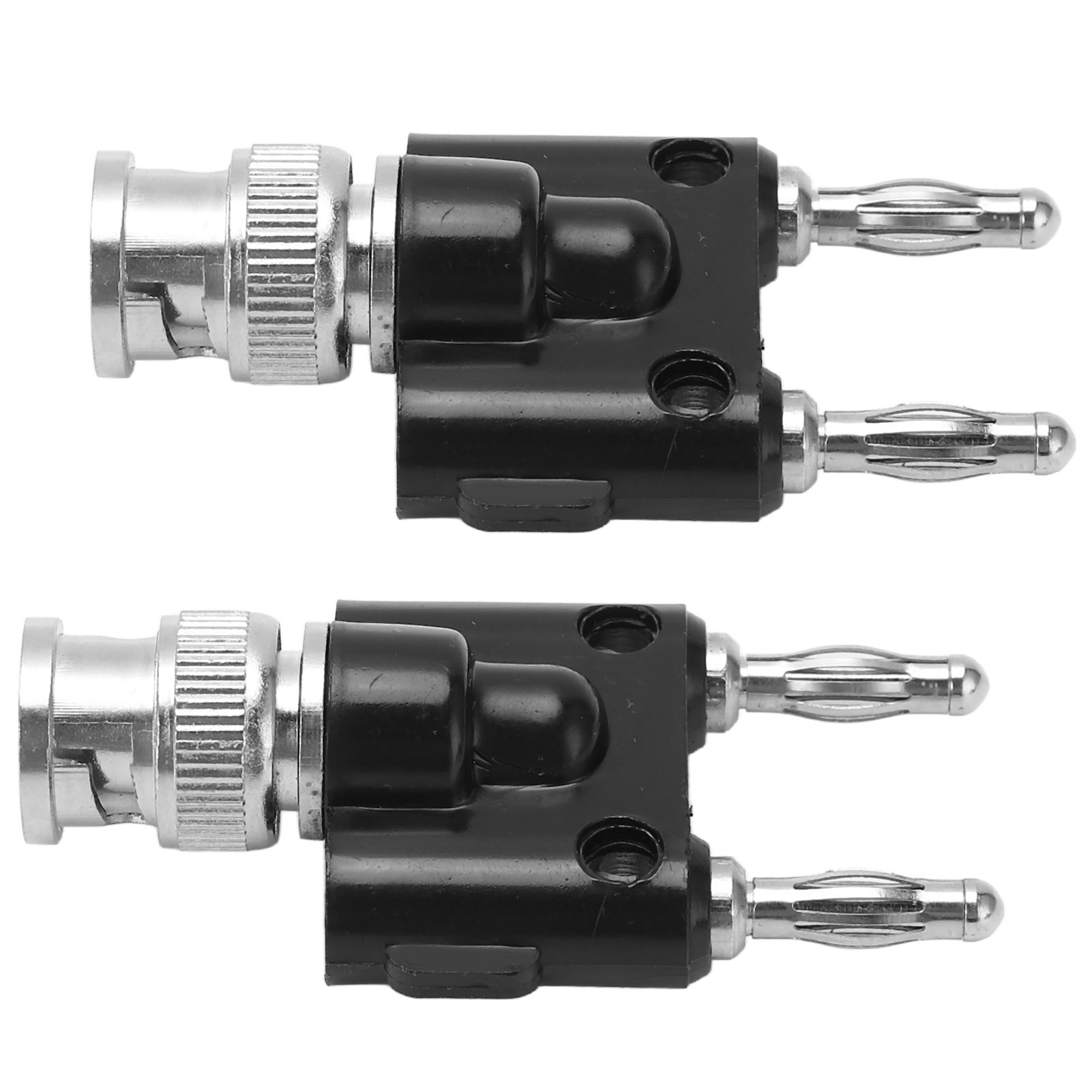 2 Stück 2-wege-bananenstecker Bnc-stecker Auf 2-reihige Lautsprecherkabel-anschlussklemmen Adapter J.20021 4 Mm