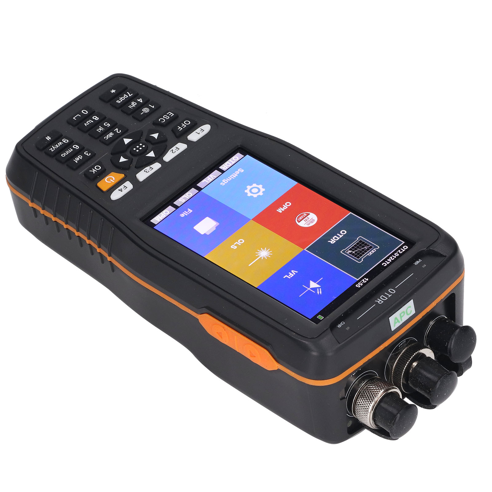 Optisches Zeitbereichsreflektometer (otdr) 4-in-1-faserleistungsmesser, Tragbarer Optiktester, 100–240 V, Eu-stecker