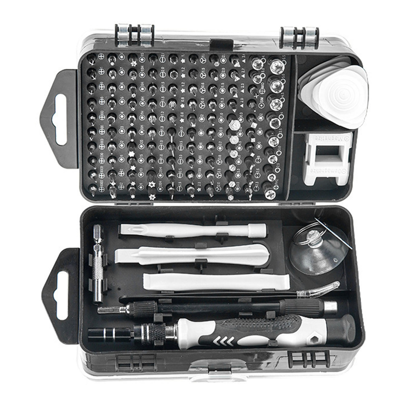 115-in-1-schraubendreher-set, Magnetisch, Präzises Handy-reparaturset, Wartungswerkzeuge, Grau, Schwarz