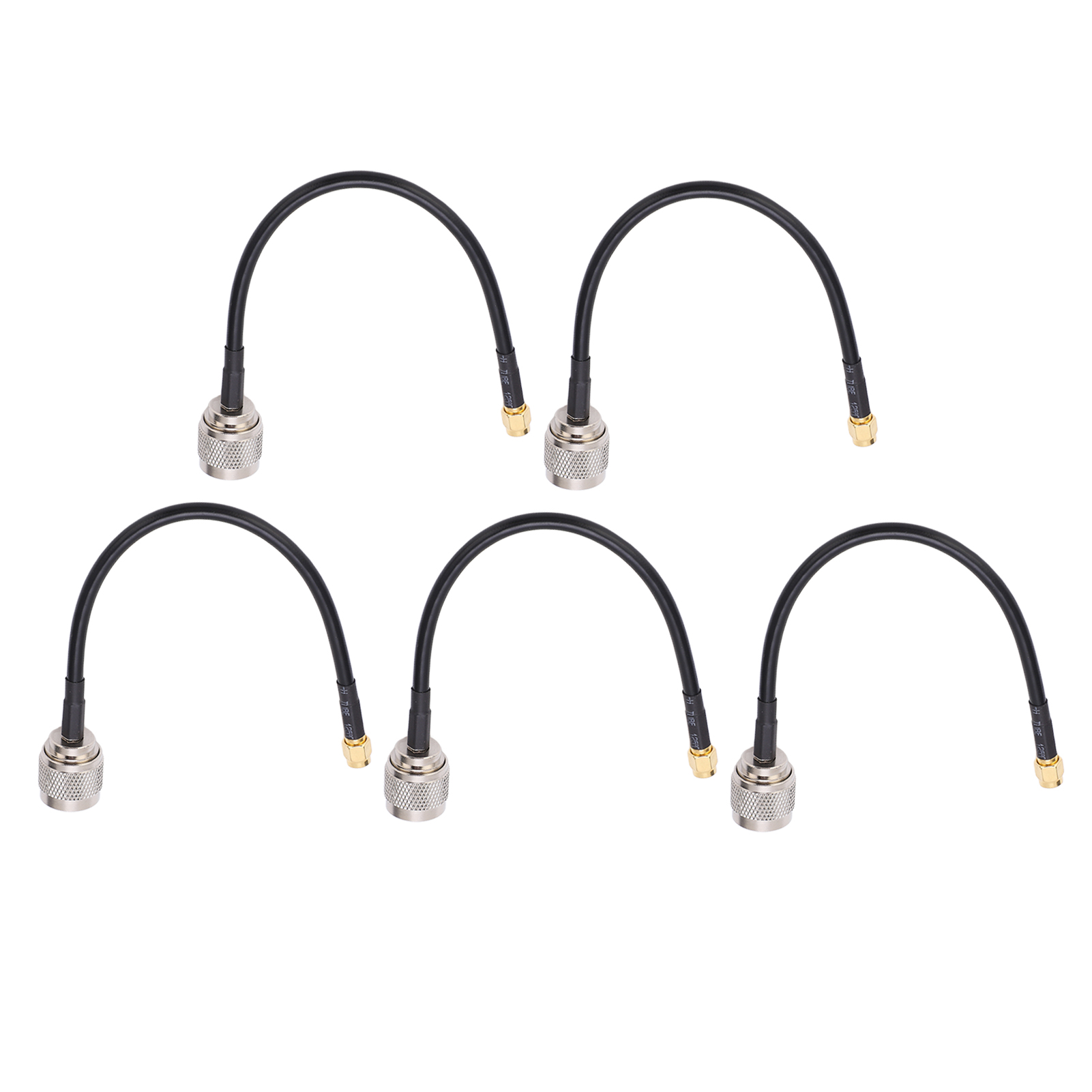 5 Stück Hf-koaxialkabel N-j Auf Sma-j Audiostecker 2 Geschirmte Verlängerungskabel Tfl-rg58-21