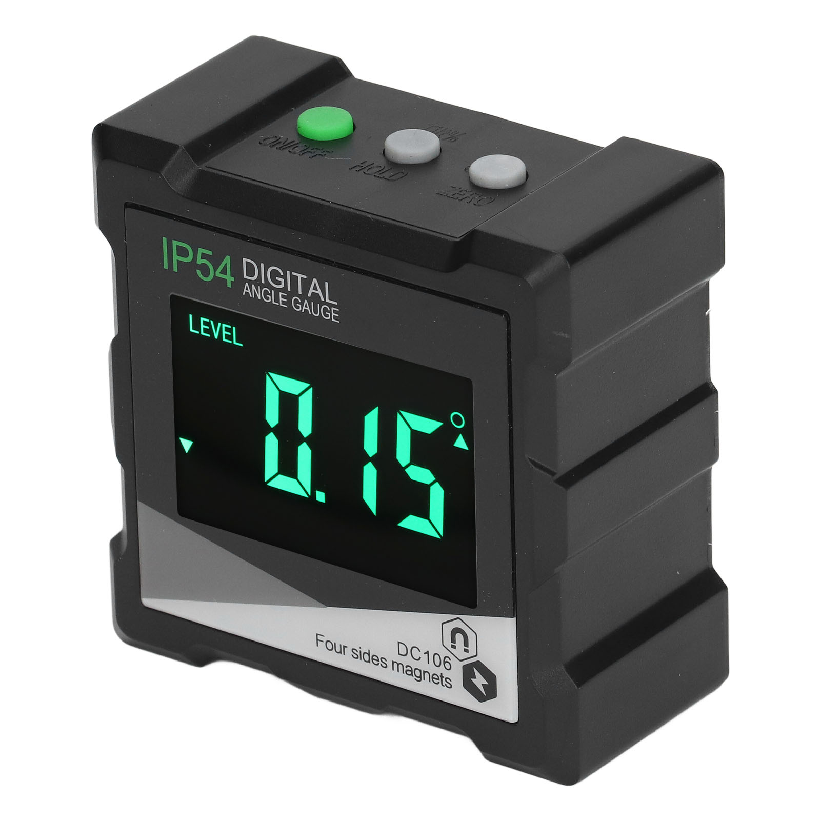 Digitaler Winkelmesser Mit 4x90°-messung, Elektronischer Wasserwaage, Lcd-display Mit Hintergrundbeleuchtung, Schutzart Ip54, Digitaler Neigungsmesser
