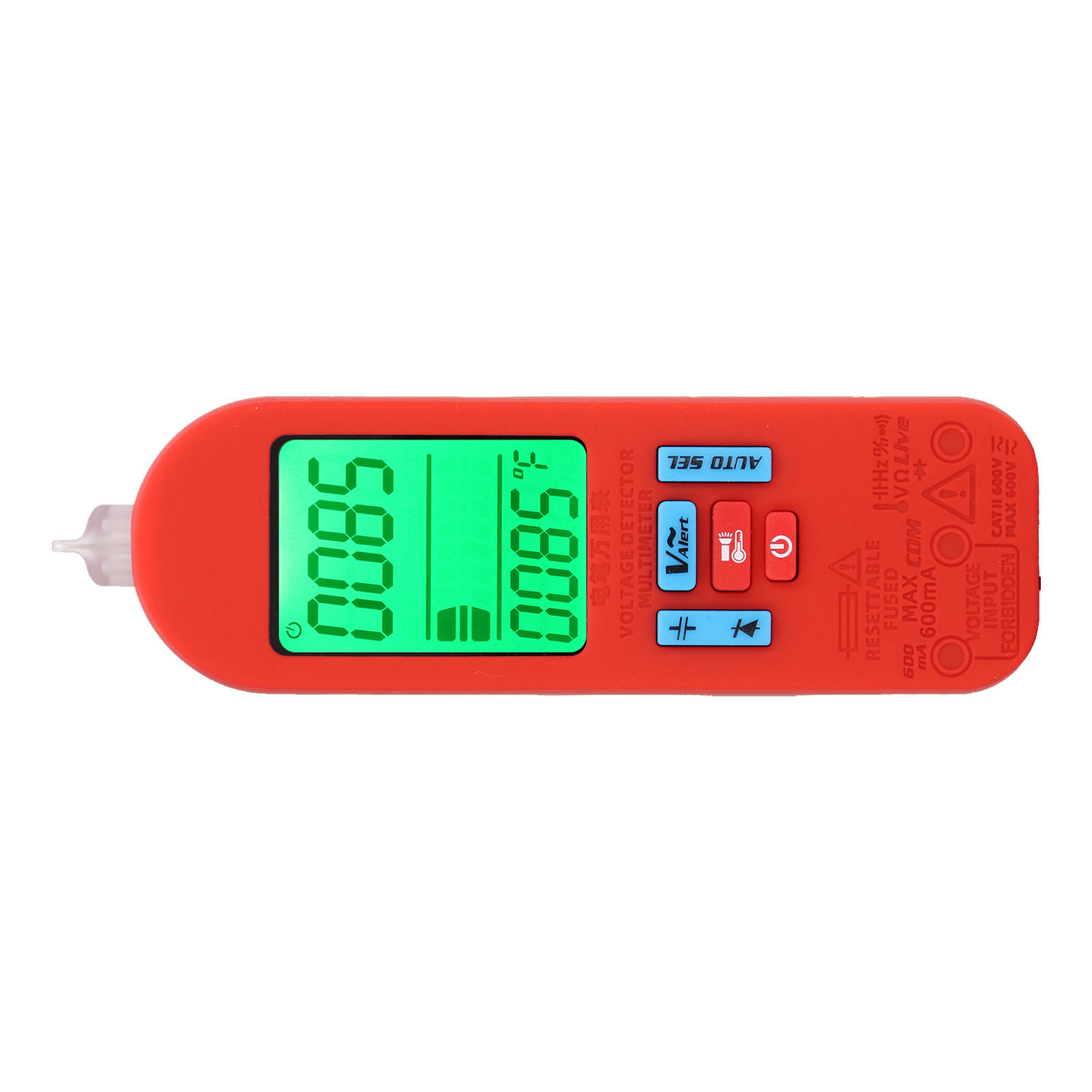 Handmultimeter Mit Lcd-digitalanzeige, Automatischer Spannungs- Und Stromerkennung (ac/dc).