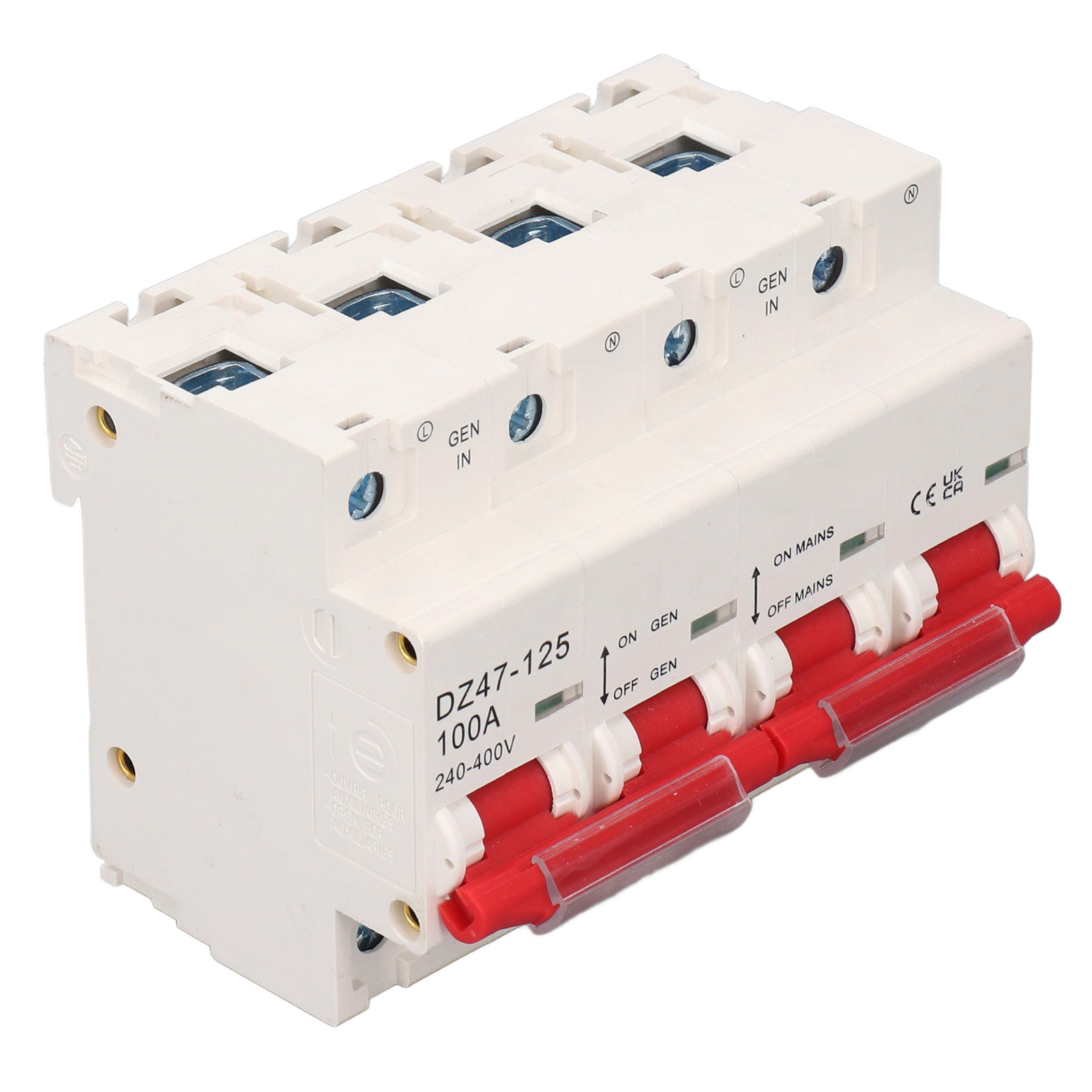 Leistungsschalter Mit Verriegelung, Doppelstromumschalter 100a Ac 240‐400v Für Elektrische Anlagen