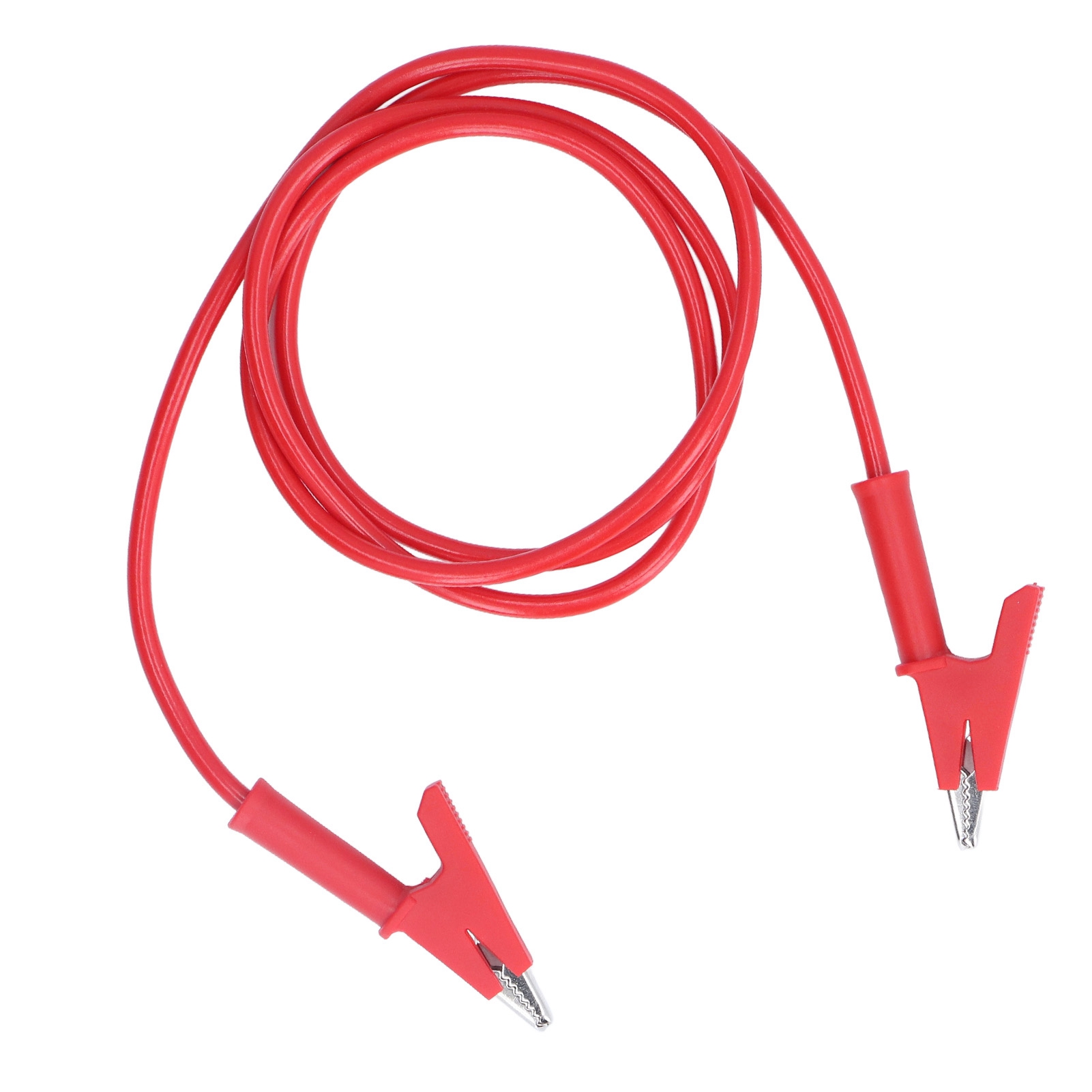 Krokodilklemmen-prüfleitung, Doppelseitig, 10 Mm Öffnung, Prüfkabel Für Fahrzeugbatterien, Rot