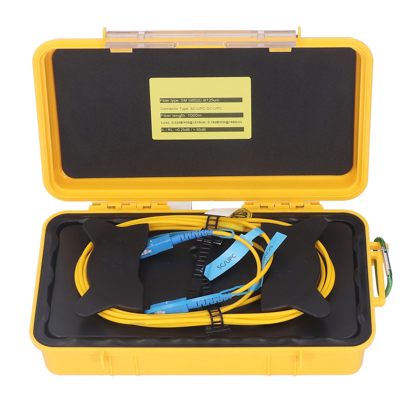 Otdr-startkabelbox 1310 Nm 1550 Nm Singlemode Sc‑upc Zu Sc‑upc Glasfaser-testverlängerungskabelbox