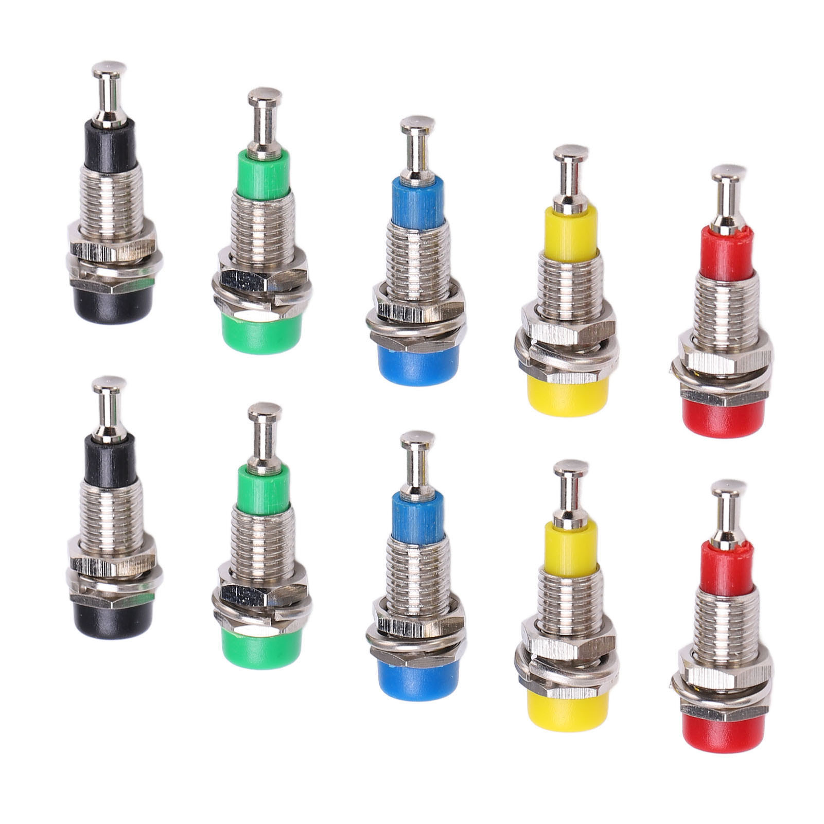 2er-set J.40006 2mm Vergoldete Bananenbuchsen Für Einbau In Elektronische Instrumente