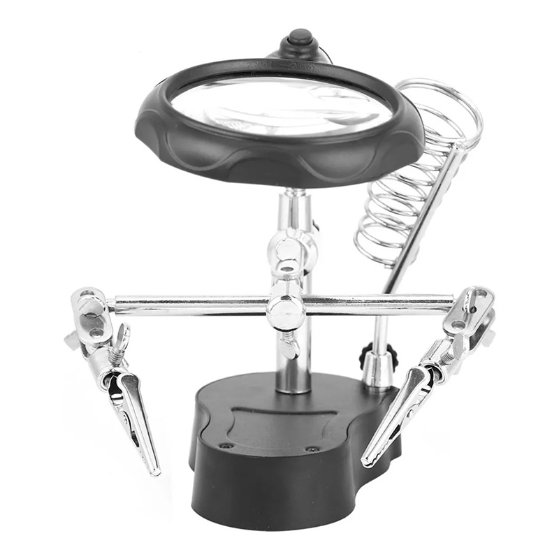 Zusätzliche Hand, Verstellbare Led-leuchte, Vergrößerungslinse, Lötstation, Dritte Hand, Löthilfeklemme