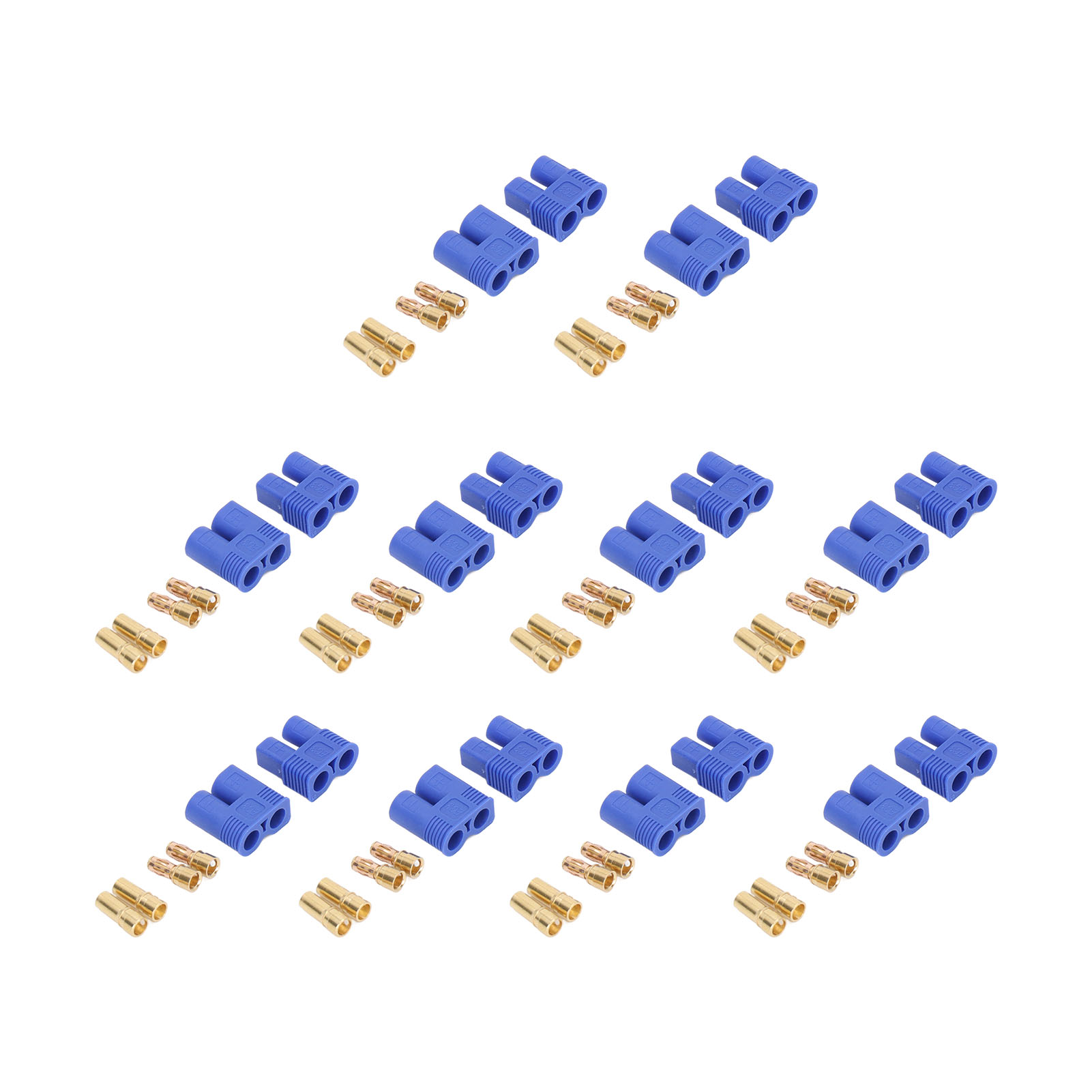 10er-set Ec3 Batteriestecker, Verpolungssicher, Messing, Vergoldet, Bananenstecker (männlich/weiblich) Für Elektrofahrzeuge