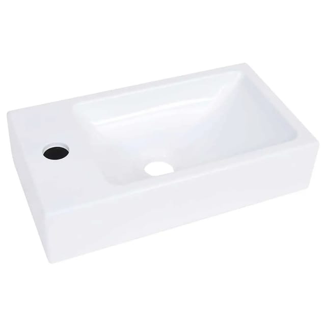 vidaXL Waschbecken 400x220x90 mm SMC Weiß 146513
