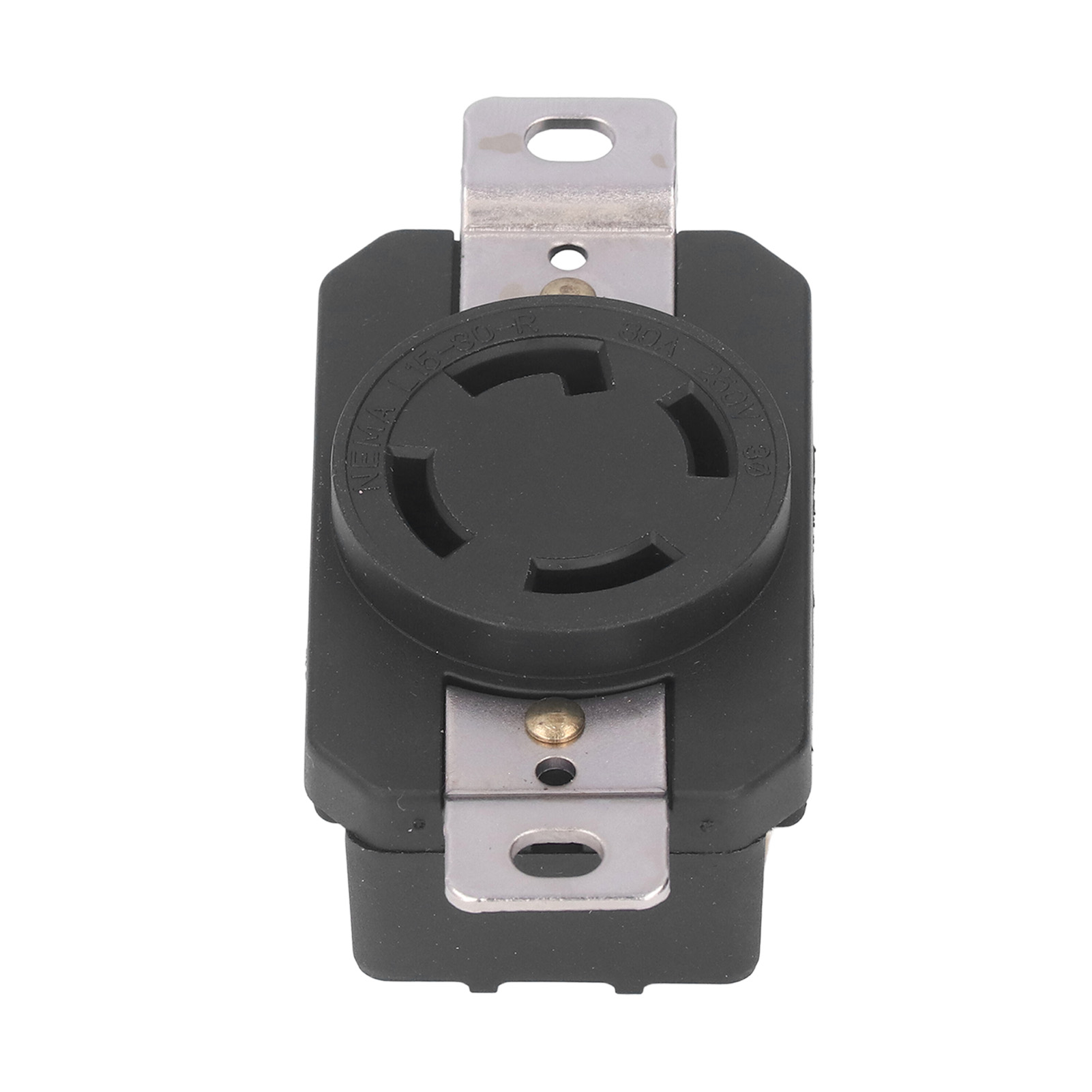 Unterputz-verriegelungssteckdose, Industrieausführung, 4-loch, Us-standard, 30 A, 250 V, Nema L15-30r