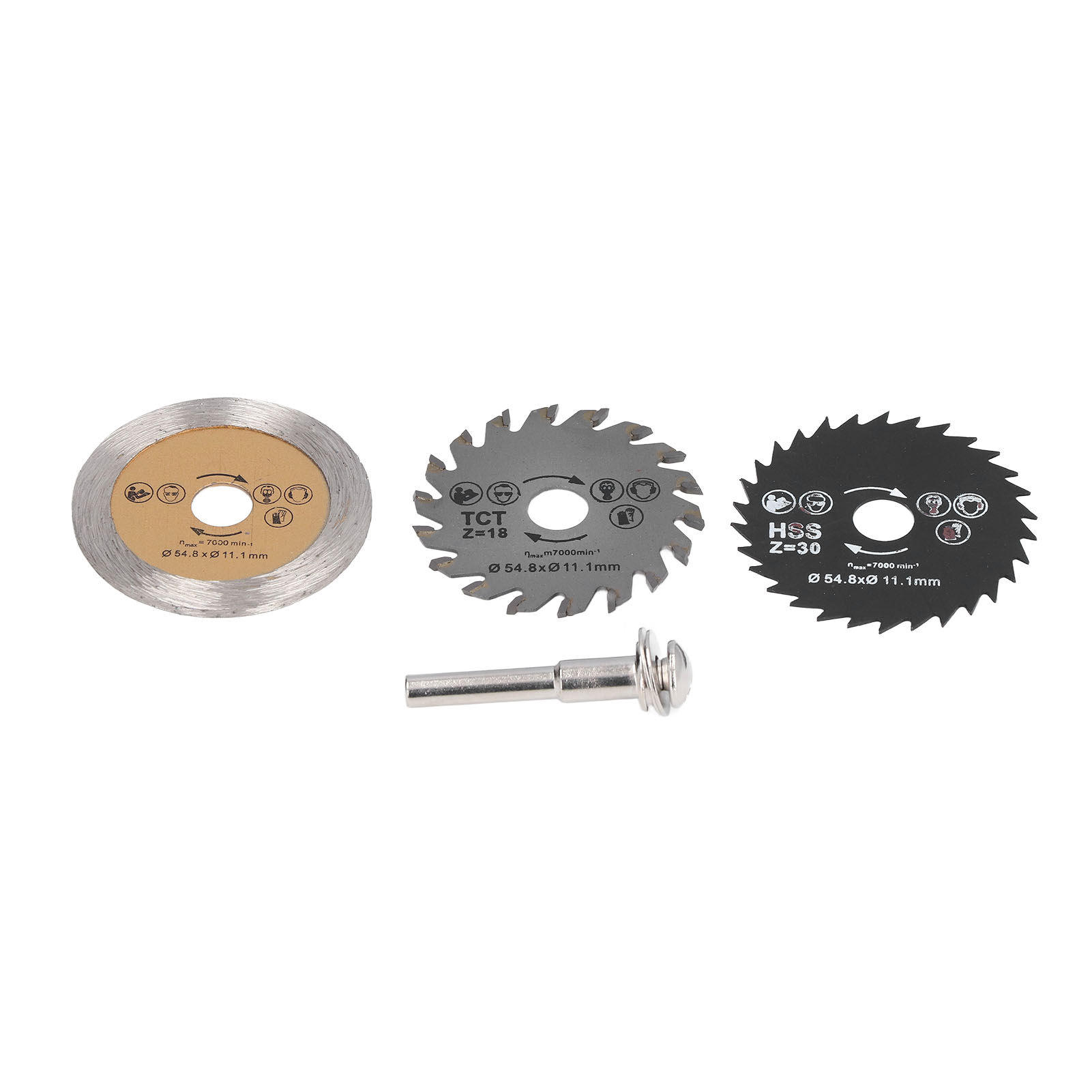 4-teiliges Sägeblatt-set, 7000 U/min, Glatter Schnitt, Hochfeste Schneidzähne, Mini-kreissägeblatt Für Pvc-rohre Und Sperrholz