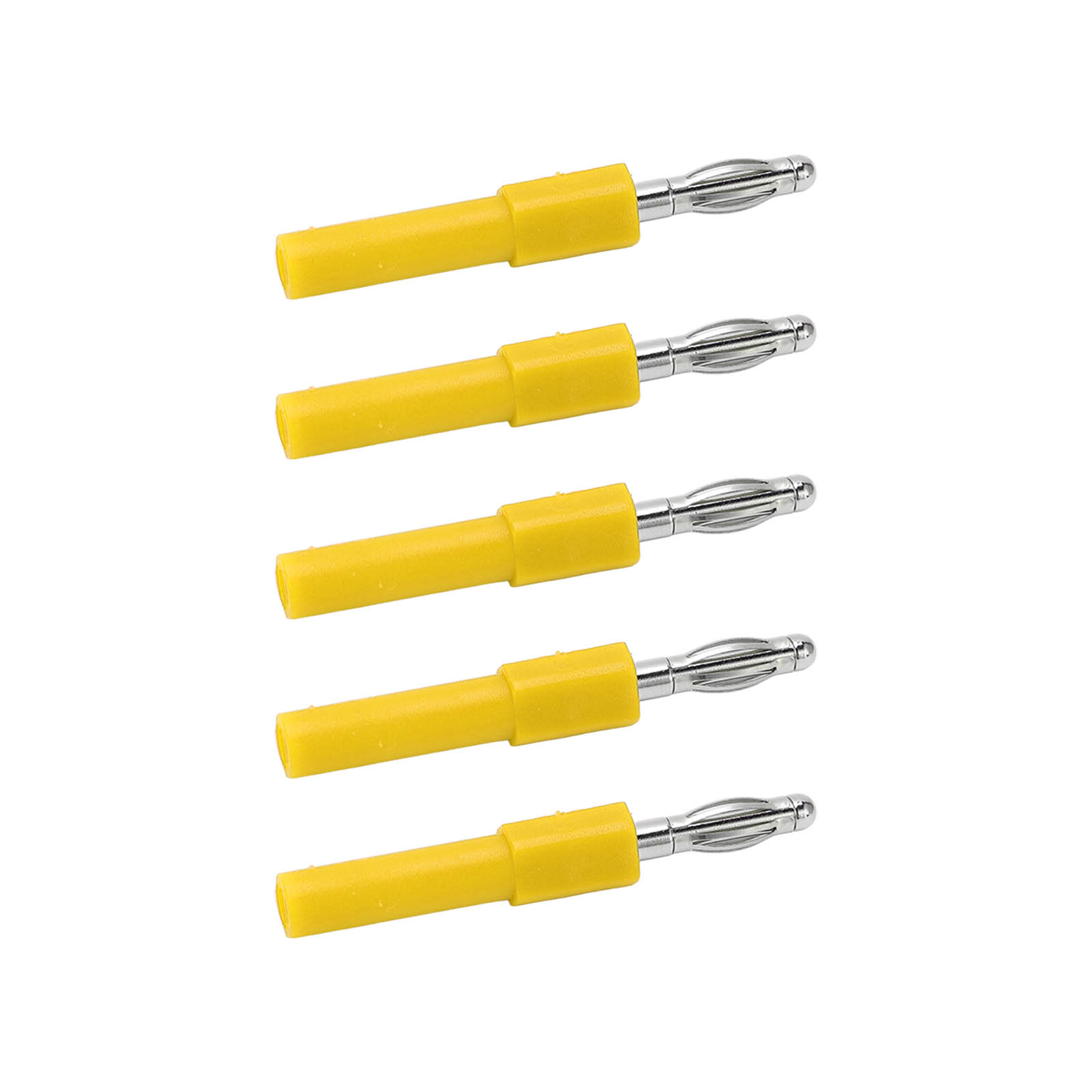 Stück 4-mm-bananenstecker-adapter, Starke Verbindung, Gute Leitfähigkeit, 4 Mm Auf 2 Mm Konvertierung, Gelb