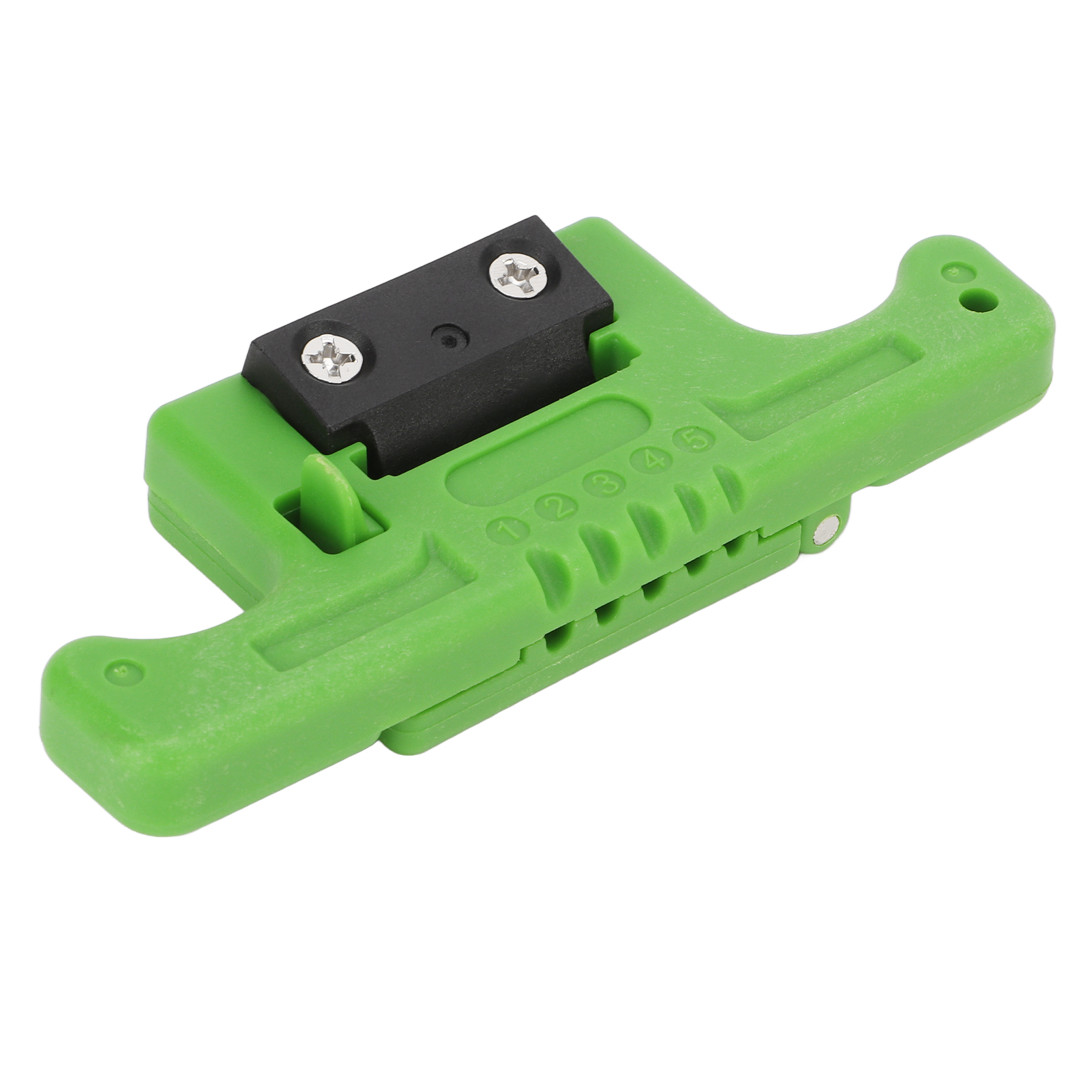 Glasfaser-abisolierwerkzeug Mit 5 Kanälen, Längsabisolierfunktion, Pvc-gehäuse, Stahlklinge, Offenes Deckeldesign, Tragbarer Kabelabisolierer