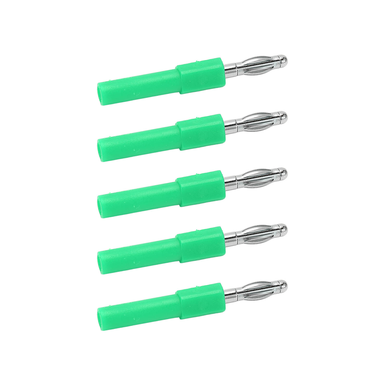 5 Stück 4-mm-bananenstecker-adapter, Starke Verbindung, Gute Leitfähigkeit, 4 Mm Auf 2 Mm Konvertierung, Grün