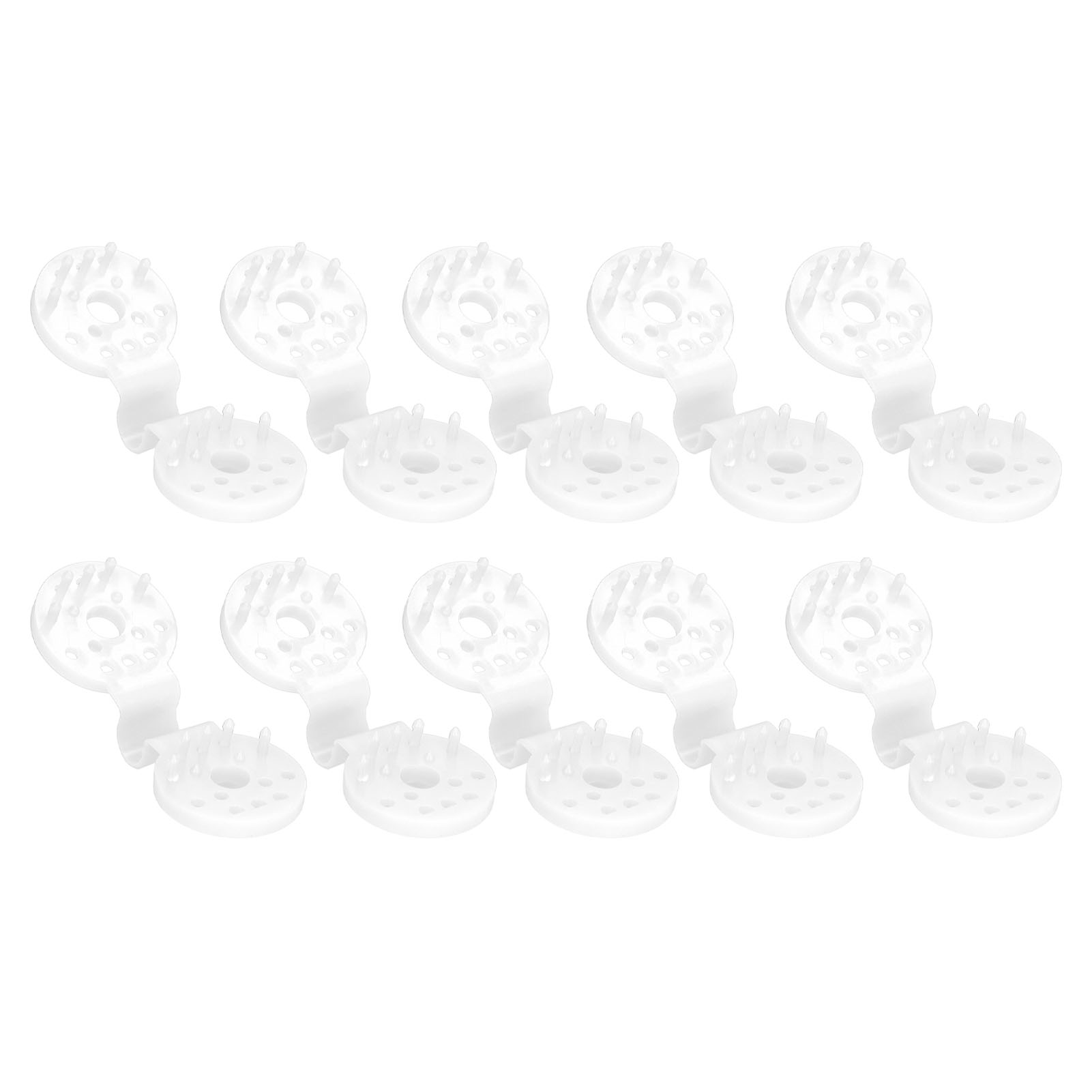 100 Stück Schattiernetz-clips Aus Kunststoff, Vogelsicher, Robust, Für Gewächshaus, Garten, Weiß